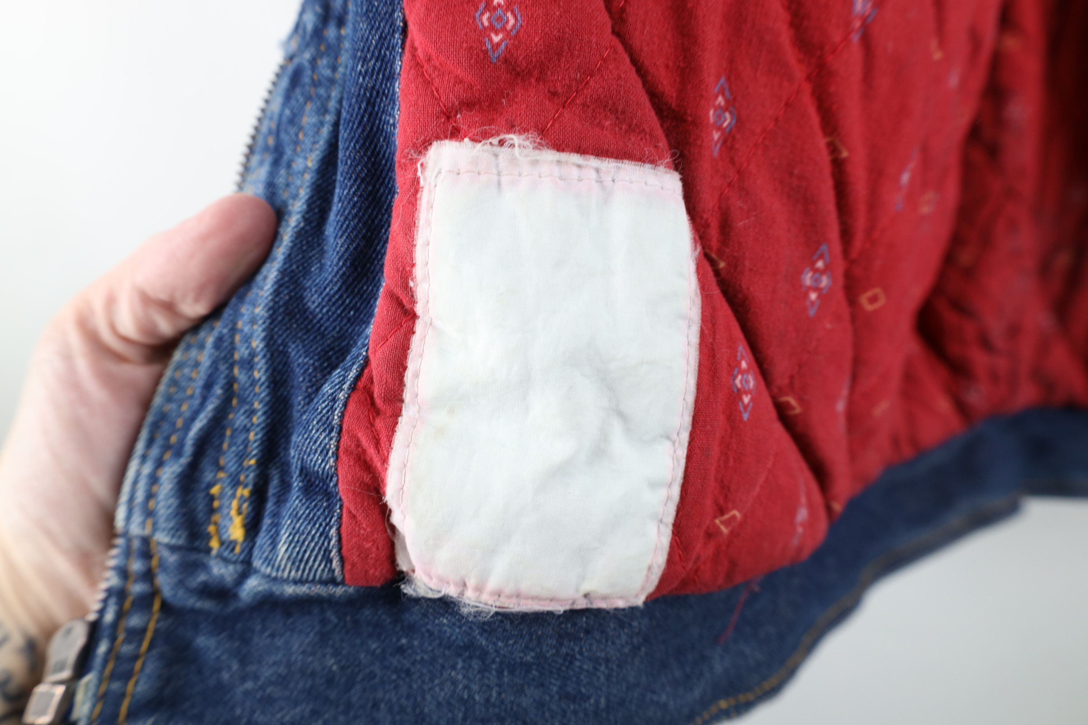 Vintage Vintage 80s 90s Streetwear Flannel Lined Denim Jean Jacket Size L / US 10 / IT 46 - 14 Thumbnail