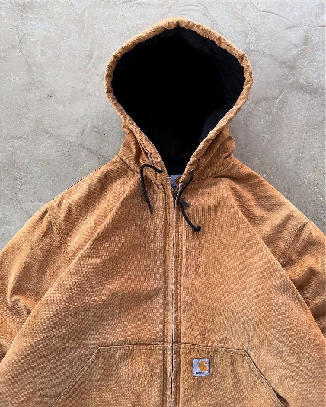 Carhartt × Vintage 90's Carhartt Active Wear Hooded Denim Jacket Size US XXL / EU 58 / 5 - 3 Thumbnail