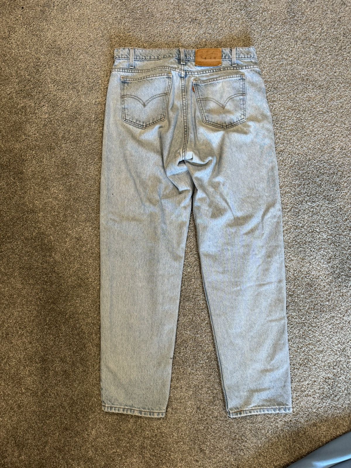 Levi's vintage orange tab Levi jeans 550 stone wash 90s jeans Size US 34 / EU 50 - 2 Thumbnail