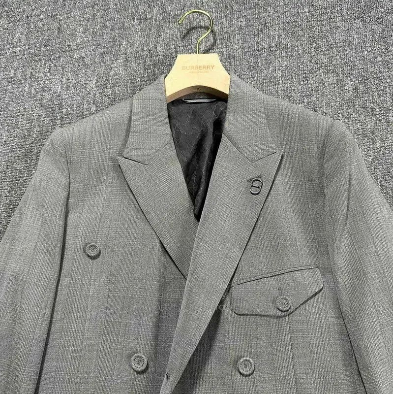 Other Dior Gray Wool Plaid Long Sleeve Jacket . Size US S / EU 44-46 / 1 - 2 Thumbnail