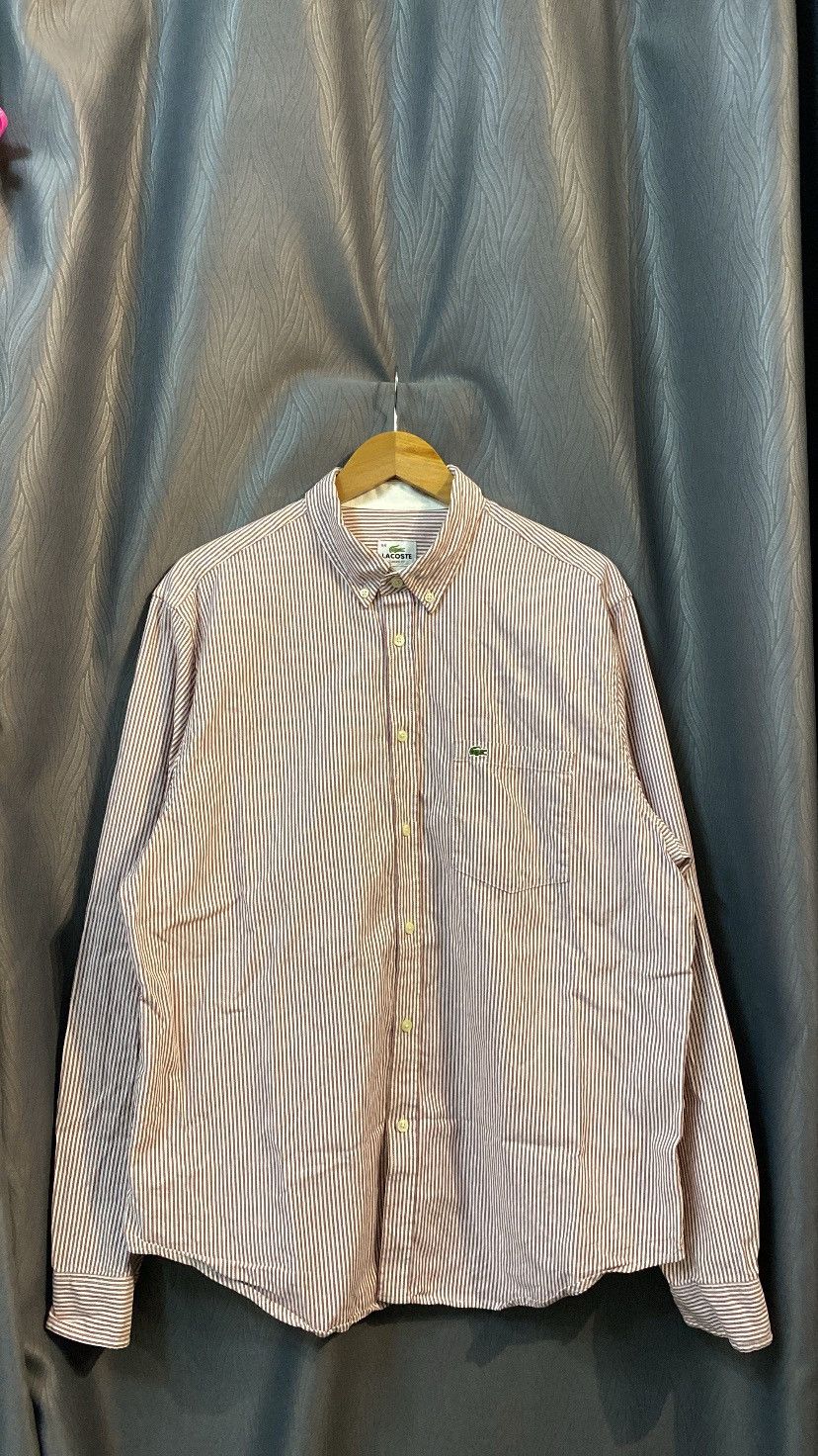 Lacoste Shirt Button Up embroidery