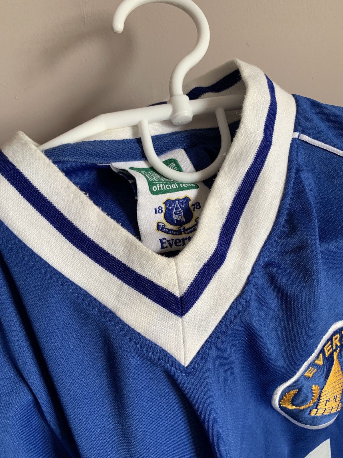 Vintage Everton 1982 Home Football Shirt Retro Score Draw Retro Sz L Size US L / EU 52-54 / 3 - 8 Thumbnail