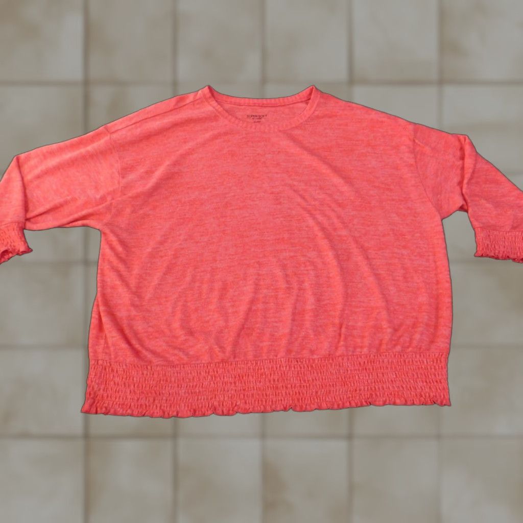 Torrid Torrid Sweater Cardigan Womens 5X Pink Polyester Rayon Knit Cable-Knit Raglan Long Sleeve Round Neck Plus Size Winter Stretch Size XXL / US 16-18 / IT 52-54 - 1 Thumbnail