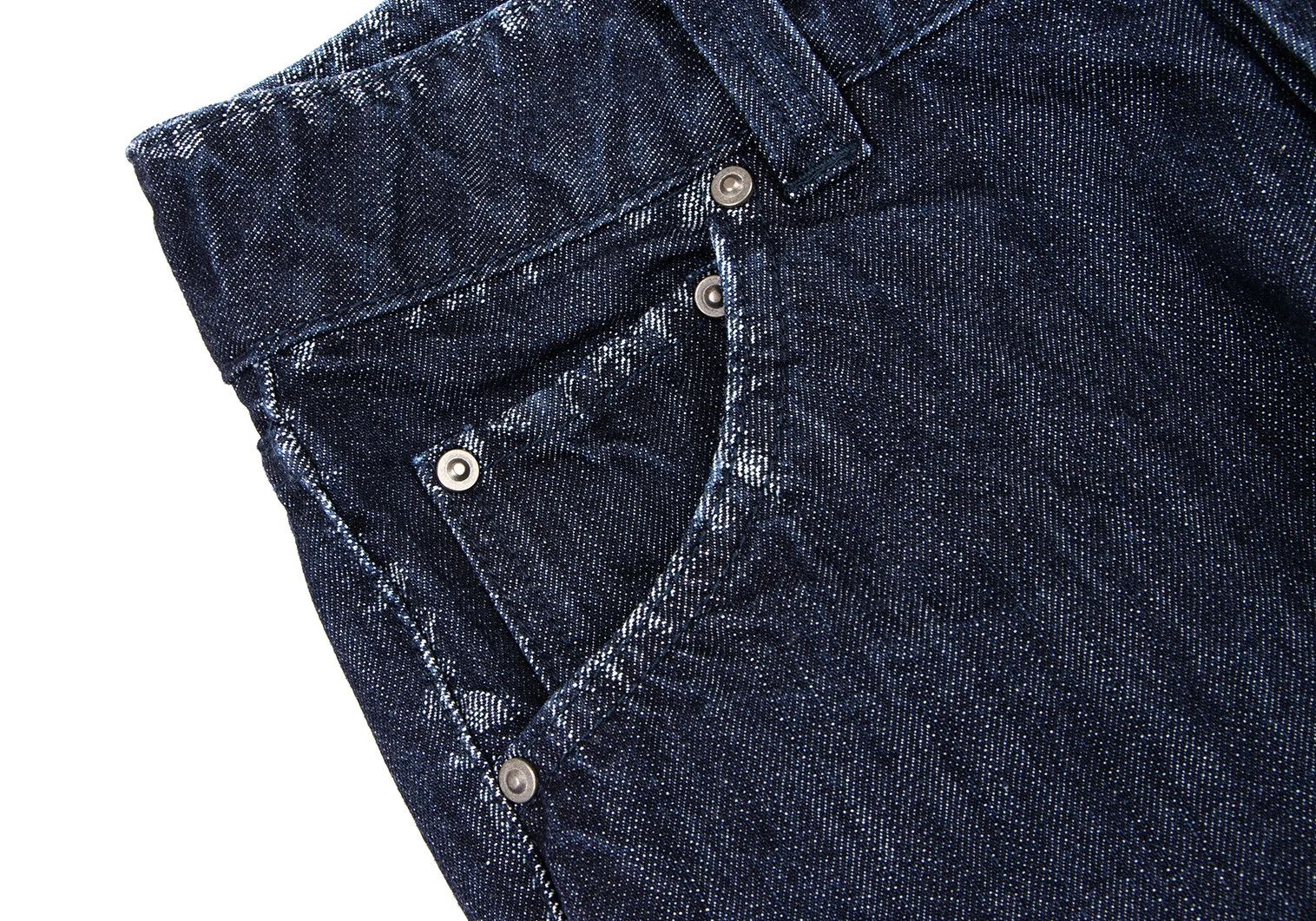 Issey Miyake Indigo Wide Denim Pants with Trim Fade Weave Size US 30 / EU 46 - 4 Thumbnail