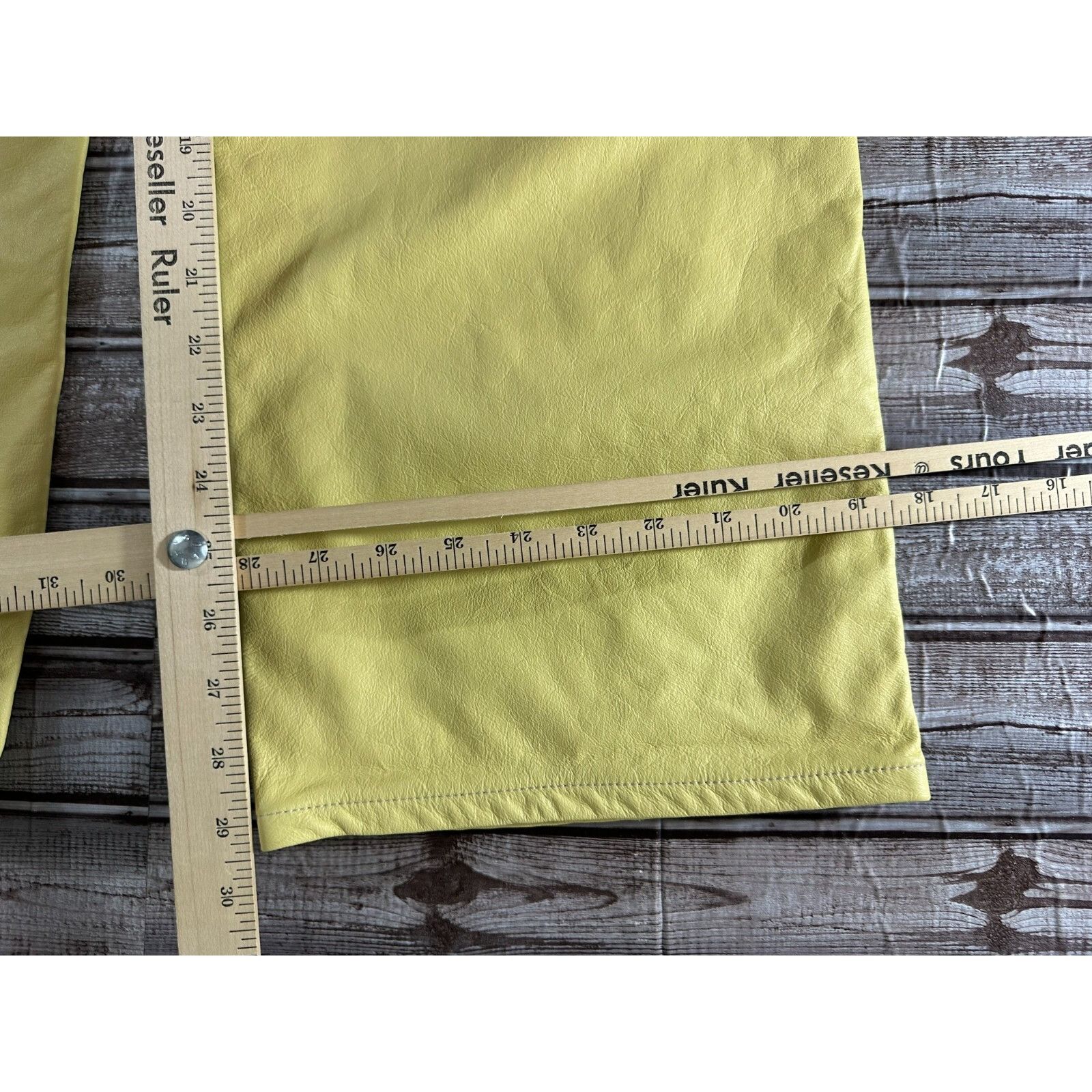 Other Liem Not Your Average leather Cargo Pant Size 36 color yello Size US 36 / EU 52 - 10 Thumbnail