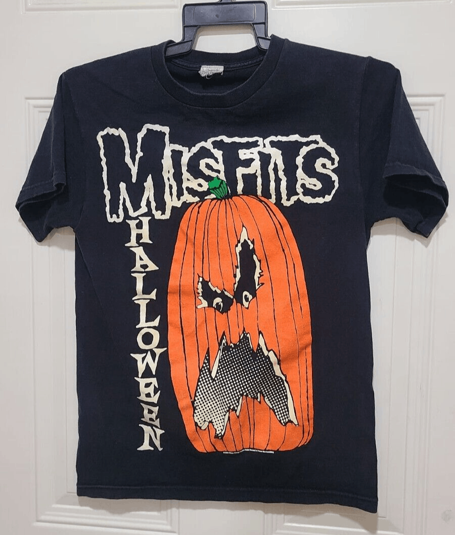 Image of Vintage Misfits Halloween Tshirt Size S Glow In Dark Danzig in Black, Men's