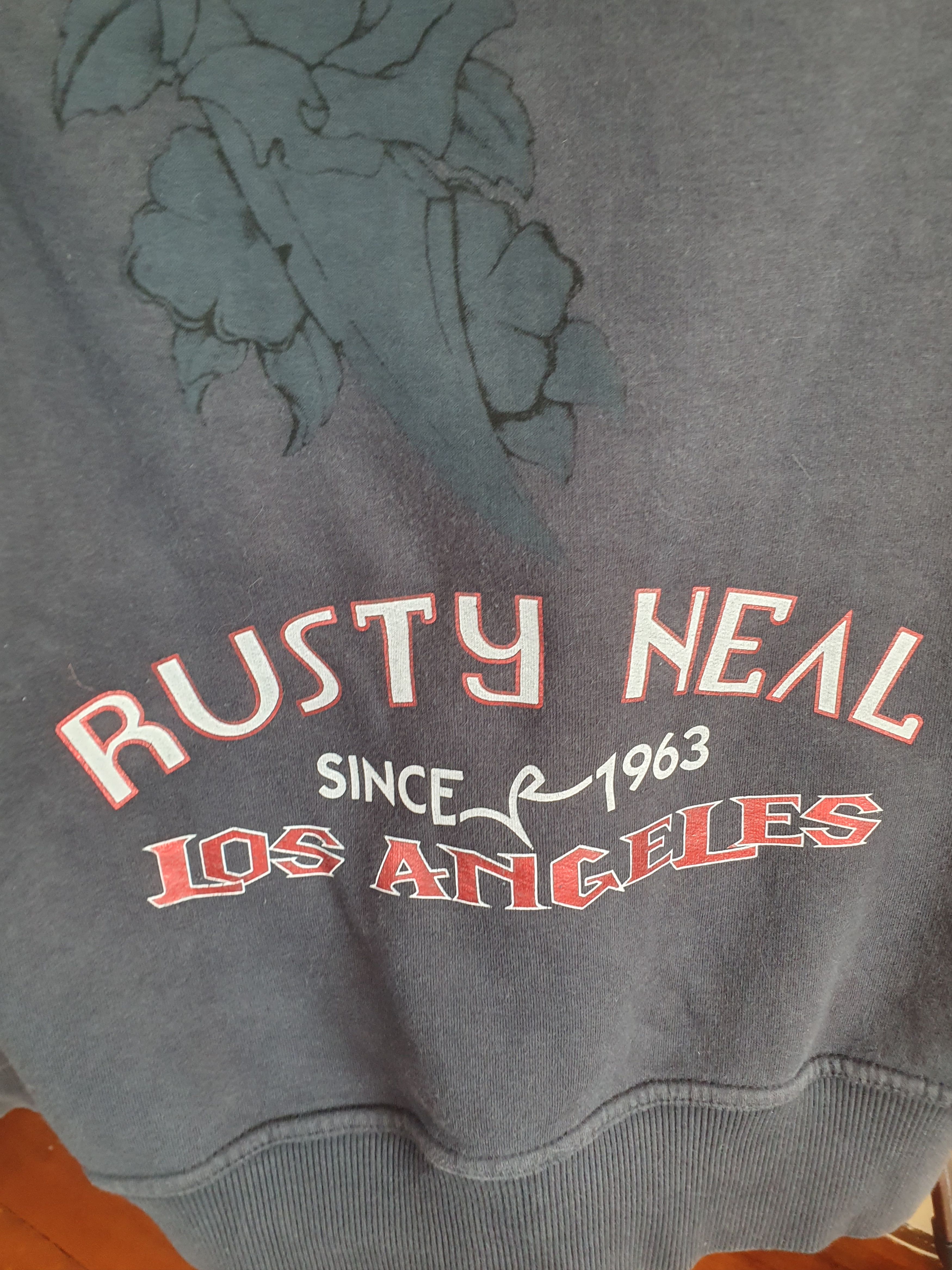 Vintage Rusty Neal LA Eagle Peace Rhinestones Hoodie Vintage Y2K Size US L / EU 52-54 / 3 - 16 Thumbnail