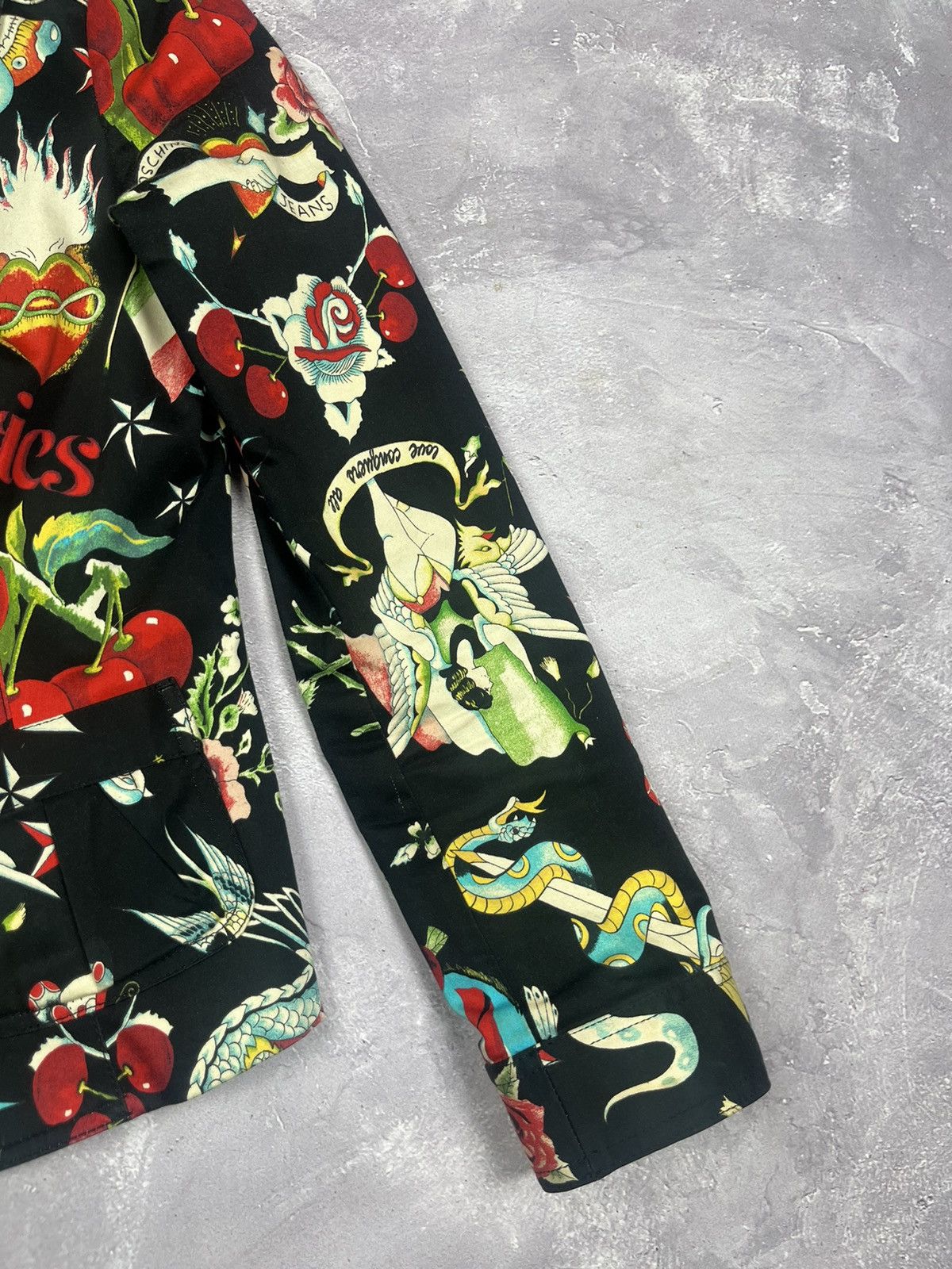 Moschino Rare Moschino Graphic Printed Single Breasted Blazer vintage Size L / US 10 / IT 46 - 4 Thumbnail