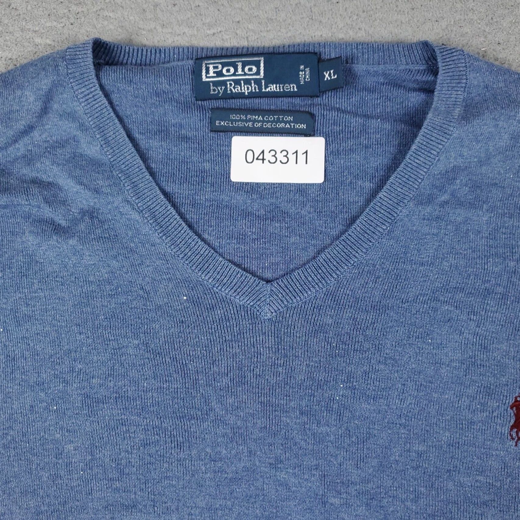 Ralph Lauren Polo Ralph Lauren Mens XL Blue Pony Sweater Casual Pullover Size US XL / EU 56 / 4 - 3 Thumbnail