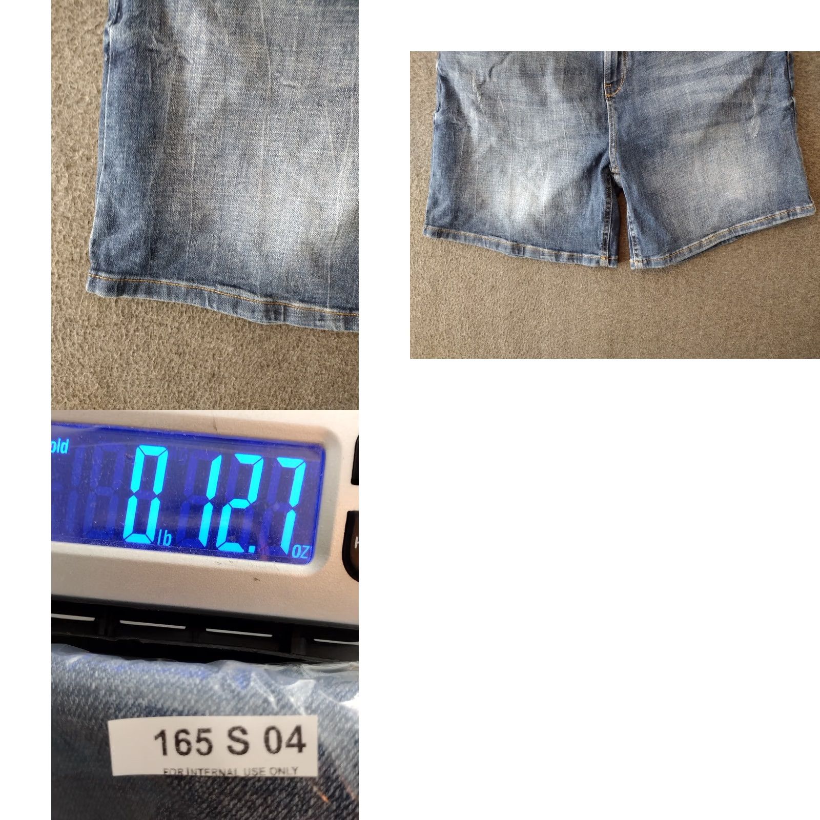 Doublet Unbranded Women's Jeans Shorts Bermuda High Rise 18 Blue Denim 3.5 Inseam 5-Pocket Cuffed Stretch Cotton Spandex Casual Beach Walking Resize Plus Size 40" / US 18 - 8 Thumbnail