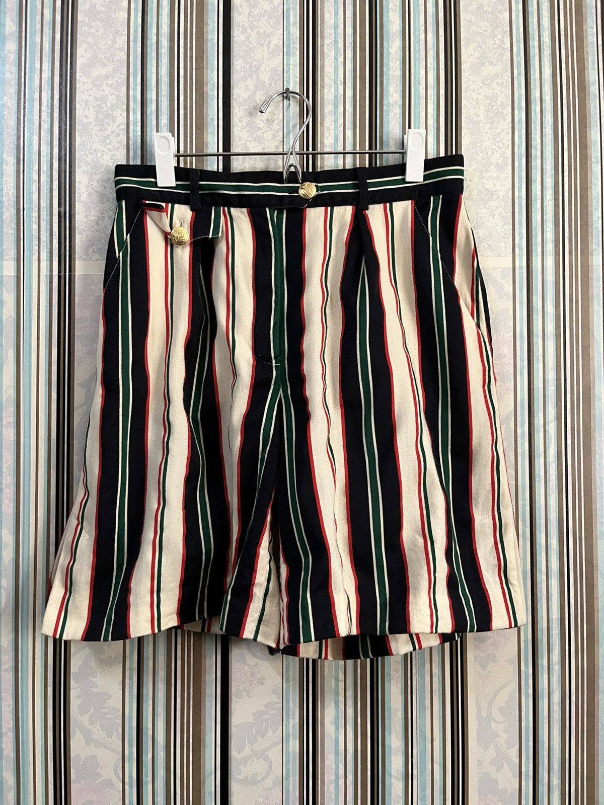 Escada Sport 1990s Bold vertical striped loose relaxed fits #H3 Size US 42 / EU 58 - 1 Thumbnail