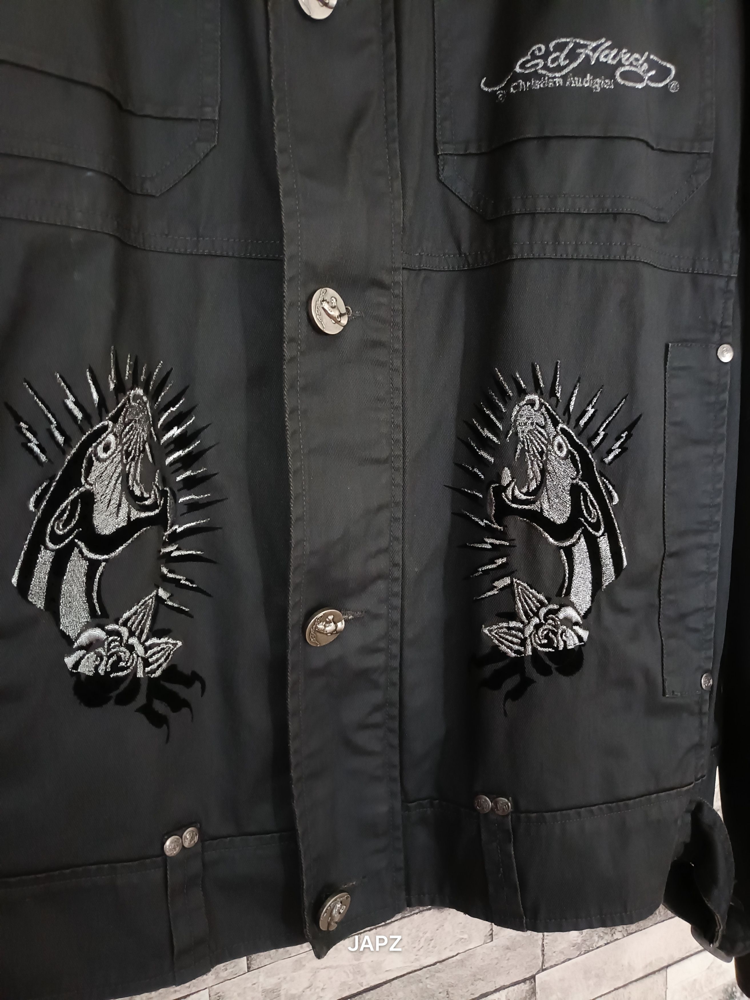 Ed Hardy Rare Ed Hardy by christian audigier puma moto jacketmoto Size US XL / EU 56 / 4 - 8 Thumbnail