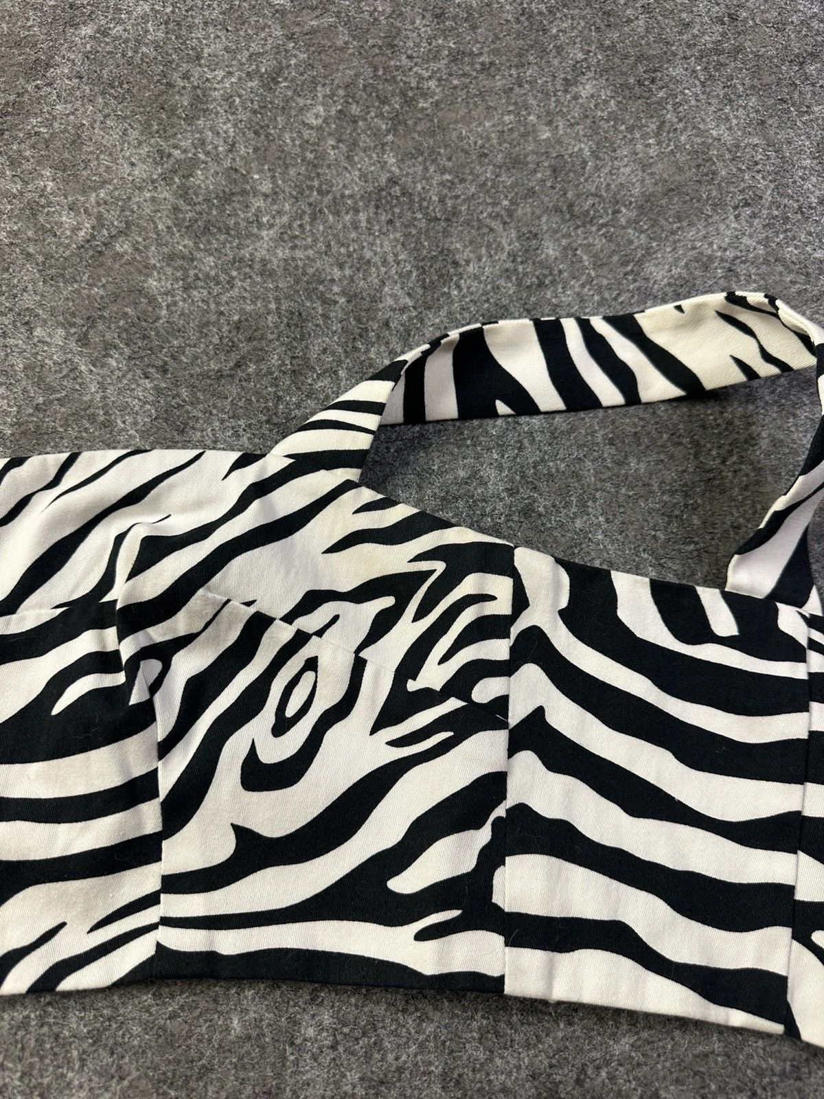 Dolce & Gabbana Dolce & Gabbana Square Neck Bustier Top Zebra Crop Black Size XL / US 12-14 / IT 48-50 - 9 Thumbnail