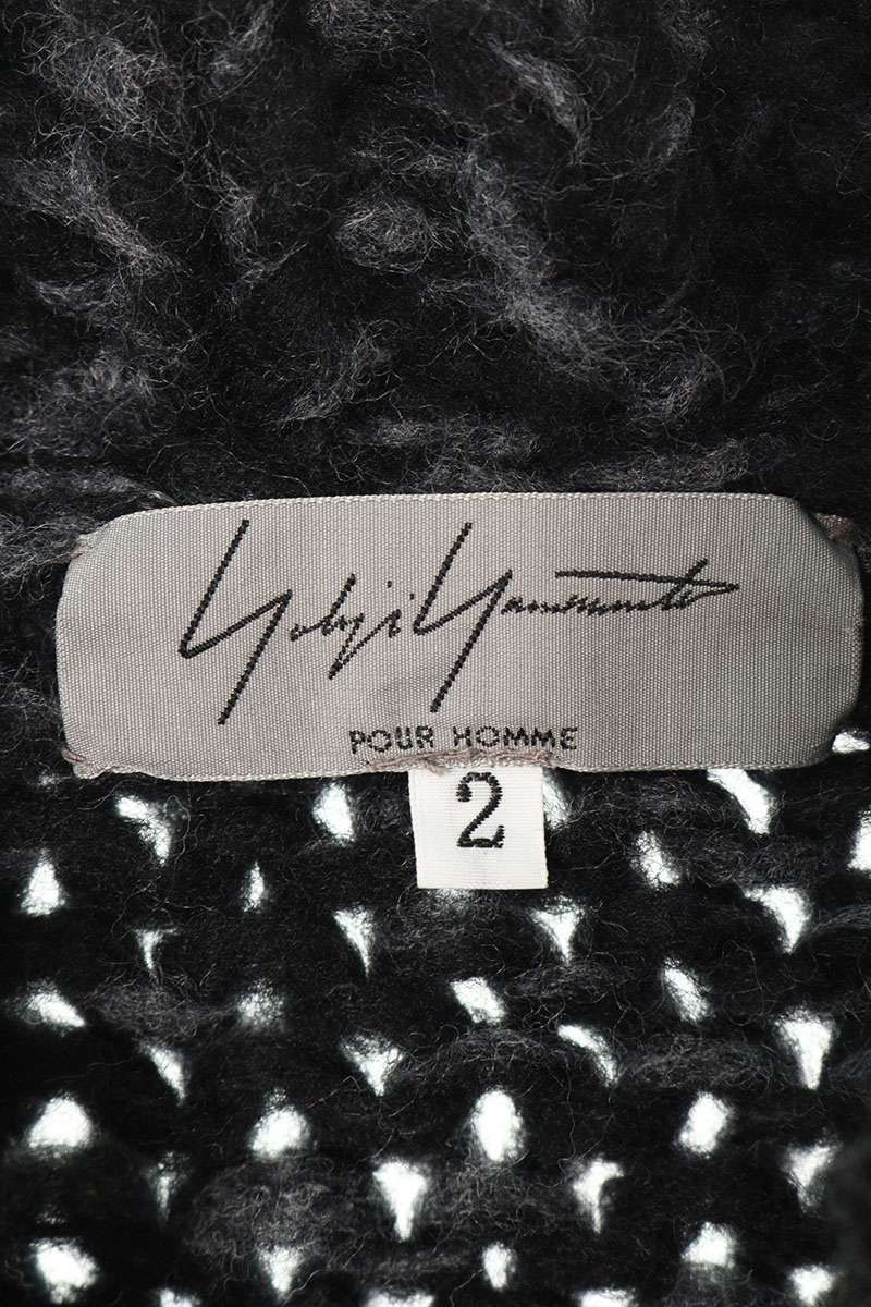 Yohji Yamamoto YOHJI YAMAMOTO POUR HOMME Black Tone Knit Coat Size US M / EU 48-50 / 2 - 3 Thumbnail