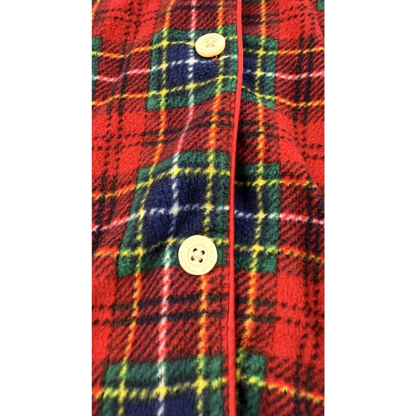 Ralph Lauren Ralph Lauren Shirt Womens Large Red Green Blue Plaid Flannel Pajama Top Size L / US 10 / IT 46 - 6 Thumbnail