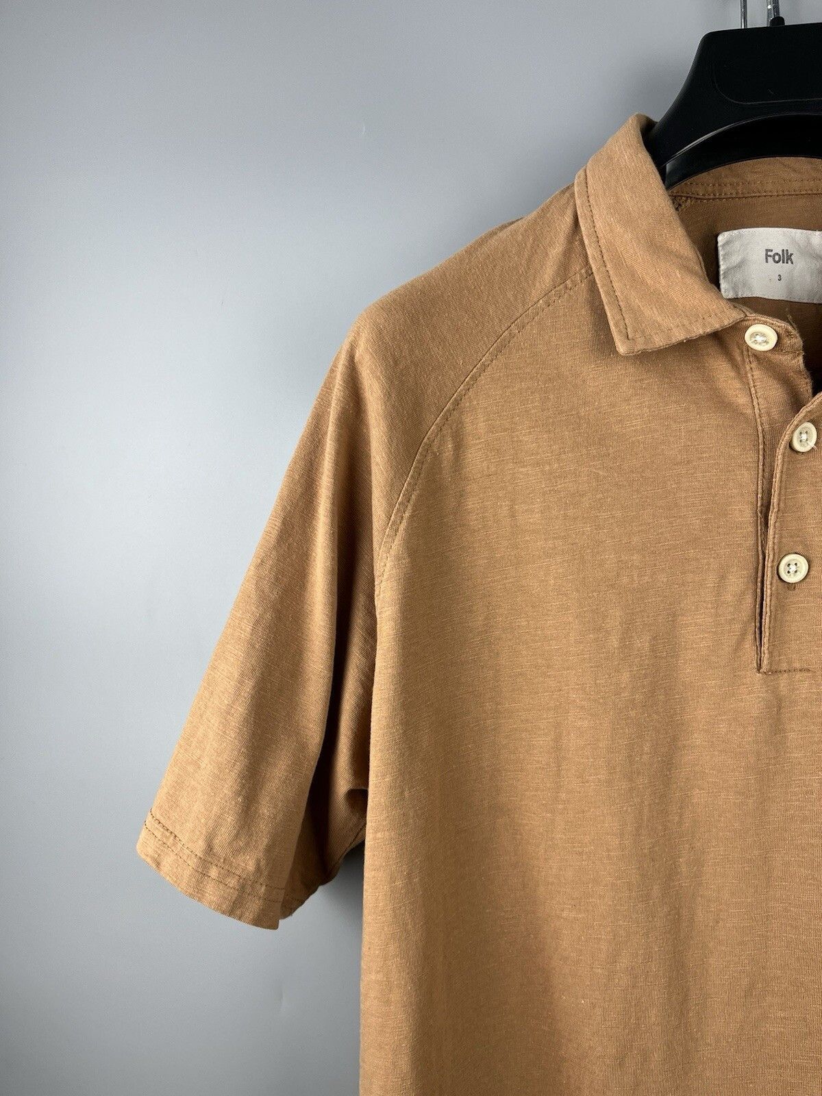 Folk Folk Mens Cotton Casual Short Sleeve Casual Polo Shirt Size US M / EU 48-50 / 2 - 4 Thumbnail