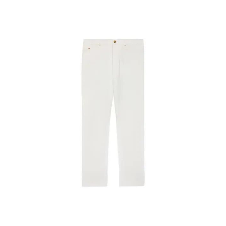 Gucci Gucci Gucci SS22 White Straight-Cut Casual Denim Pants -25 Size US 36 / EU 52 - 1 Thumbnail