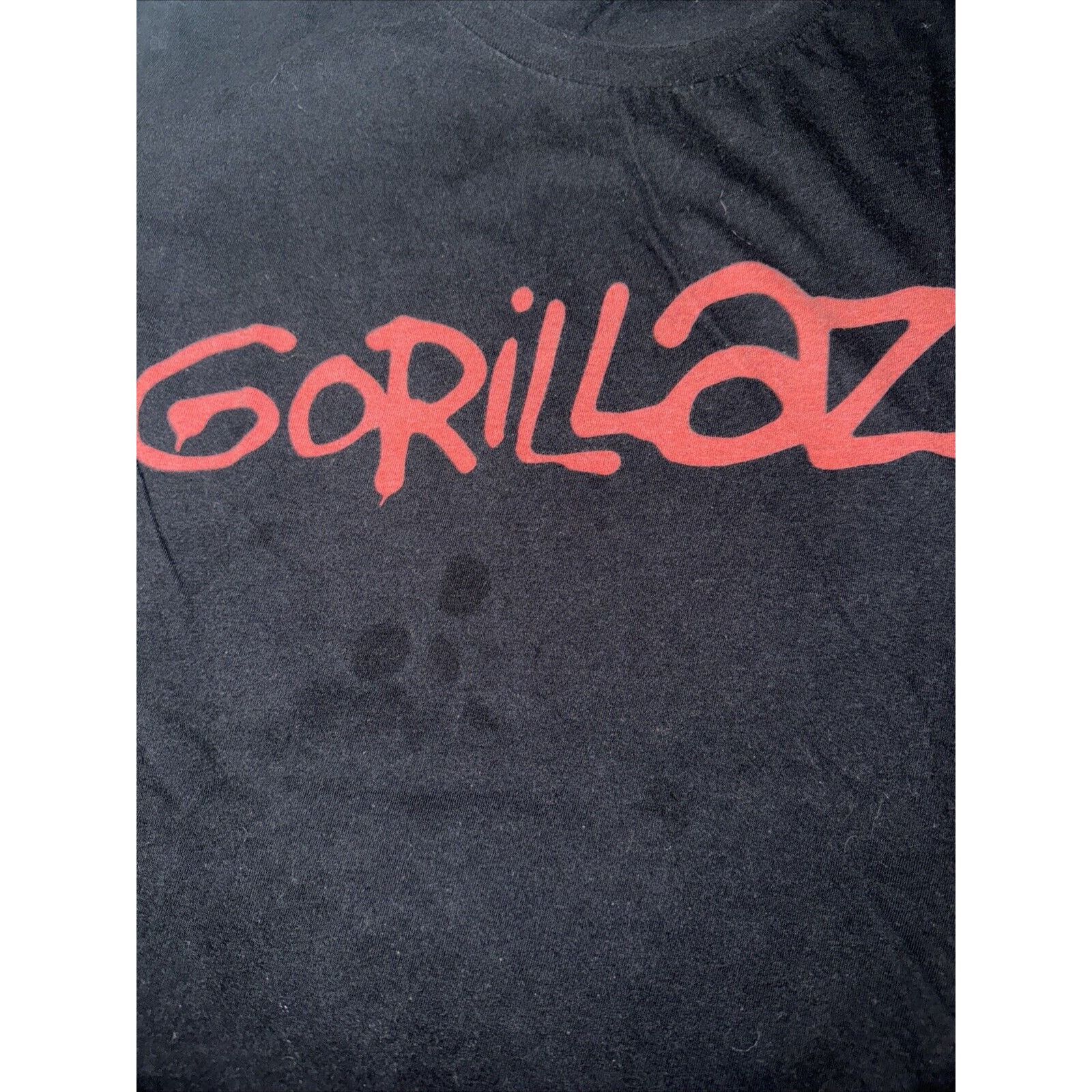 Band Tees × Vintage Gorillaz Spell out T-Shirt Black Small 17x25 Y2K Band Music Size US S / EU 44-46 / 1 - 3 Thumbnail