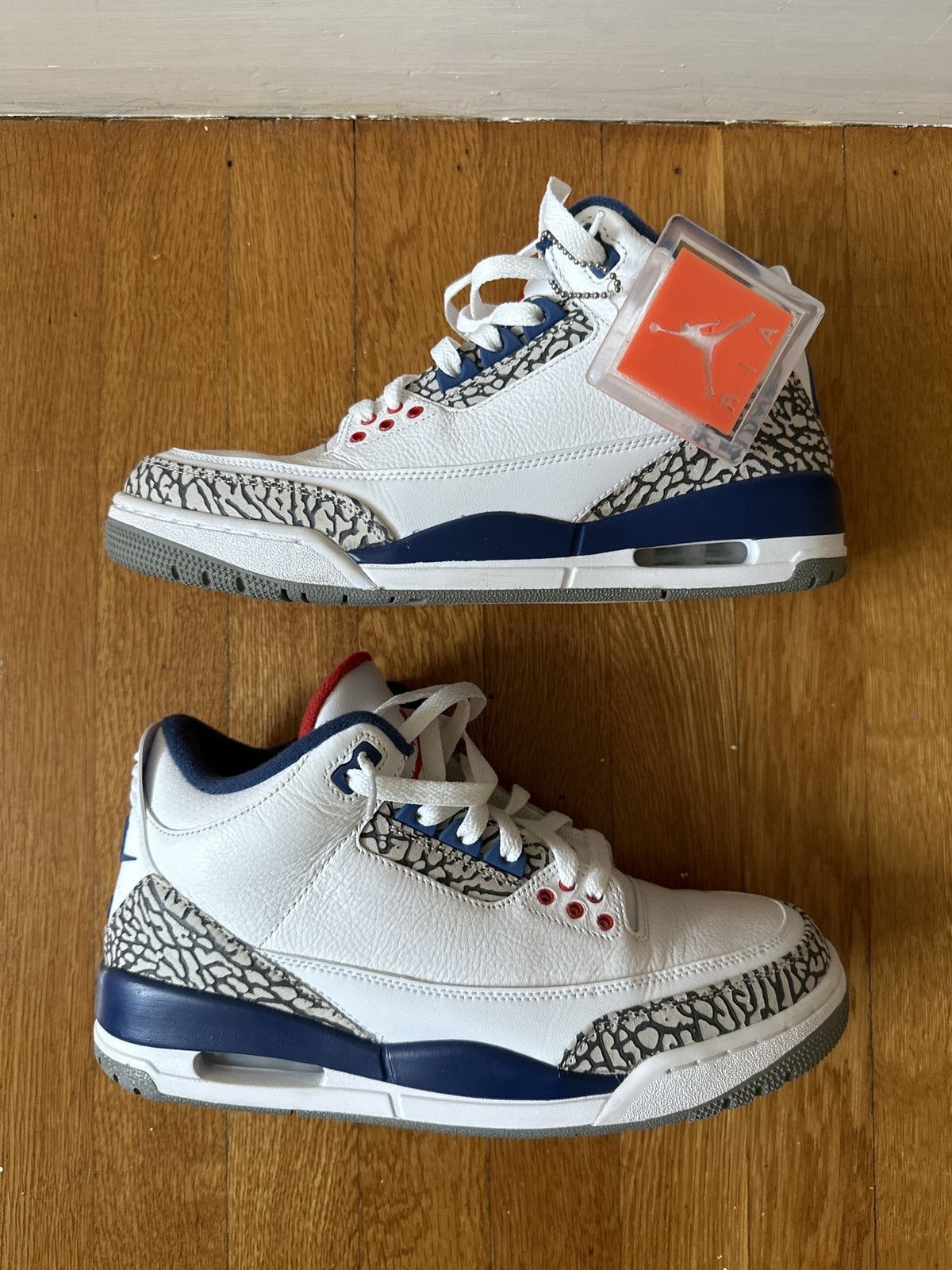 image of Air Jordan 3 Retro OG True Blue 2016 Shoes, Men's (Size 9)