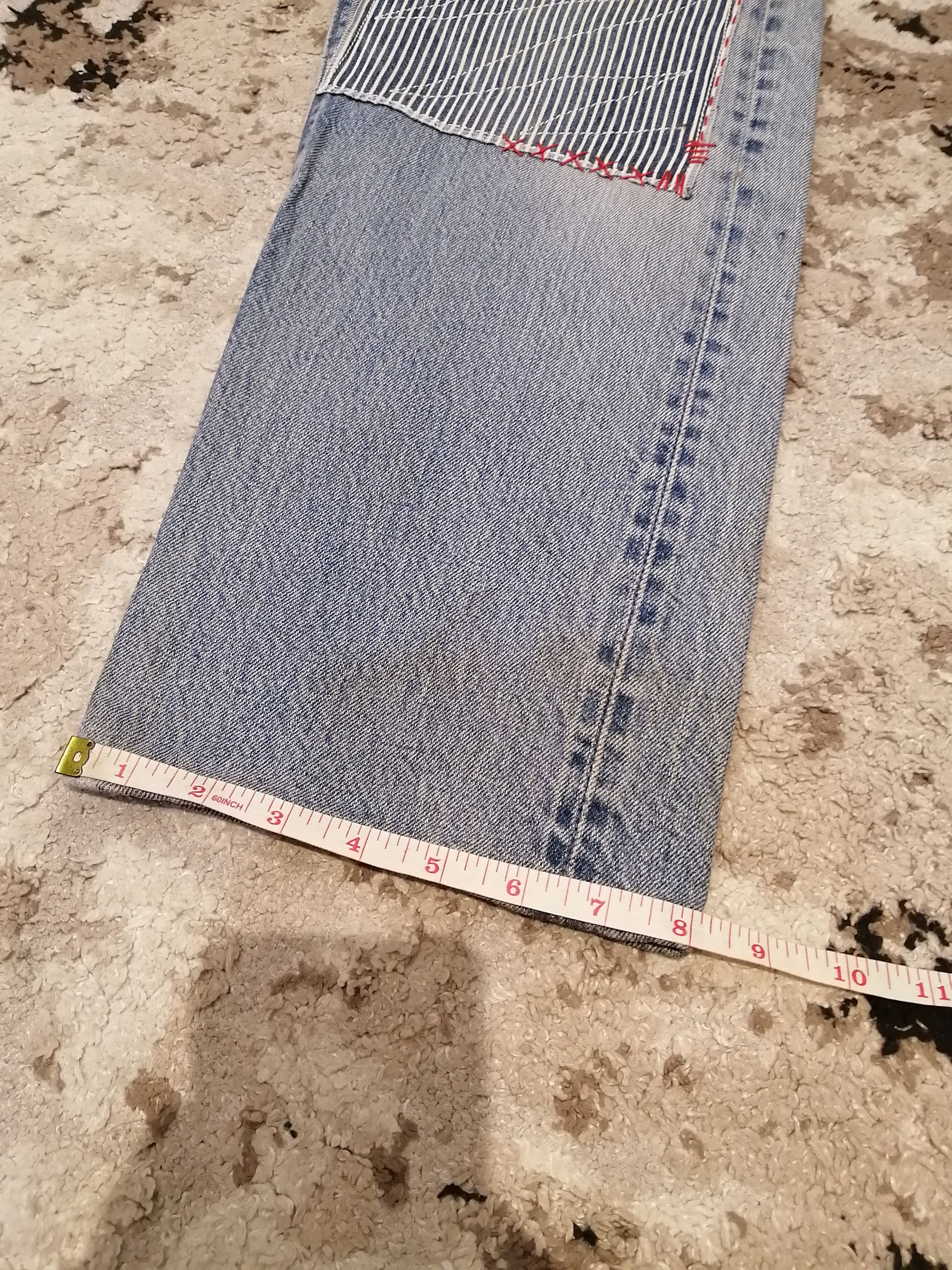 Levi's Vintage Clothing Levis Vintage 501 Redline Custom Boro Patchwork Jeans Size US 34 / EU 50 - 19 Thumbnail