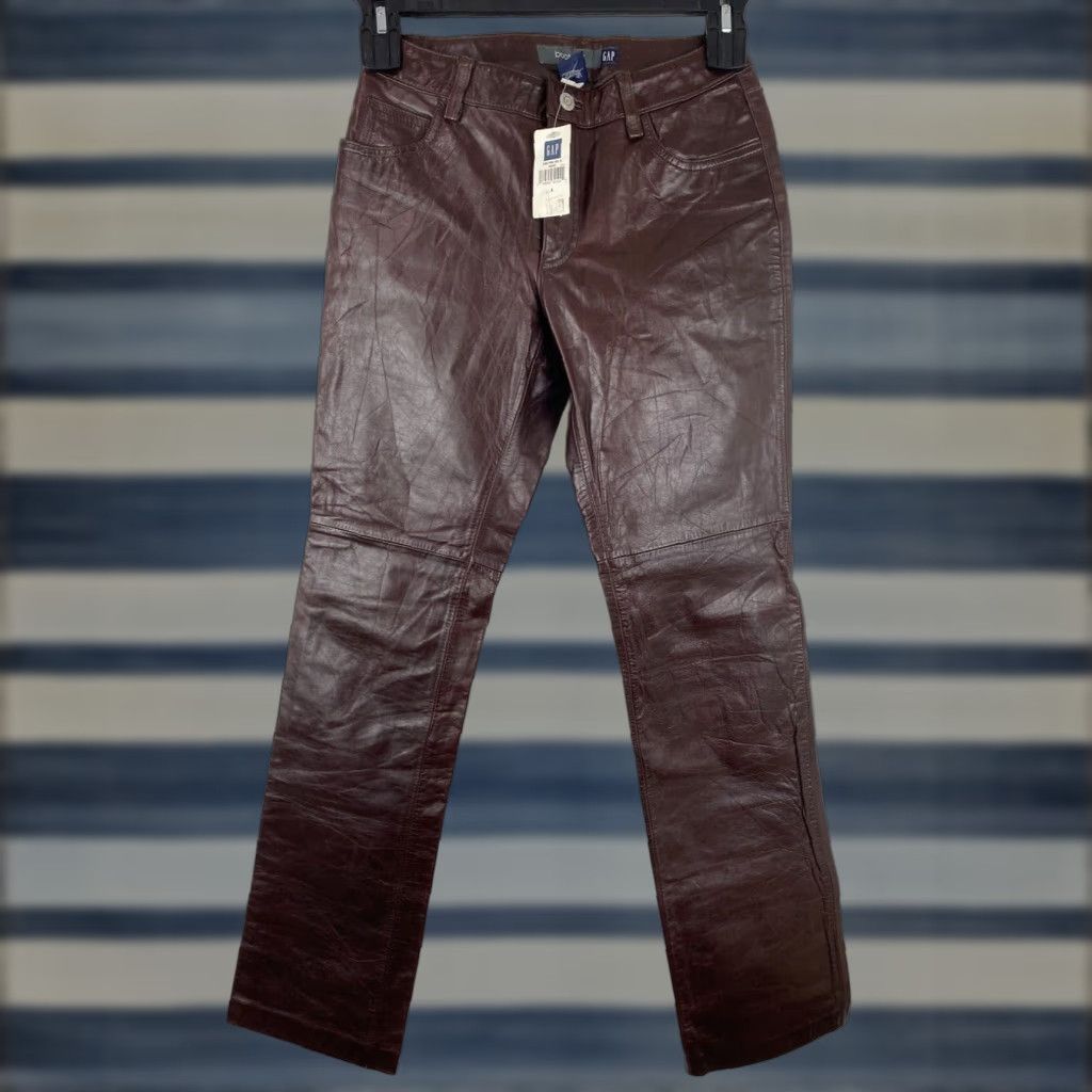 00's OLD GAP boot fit leather pants GAP Bootcut leather pants
