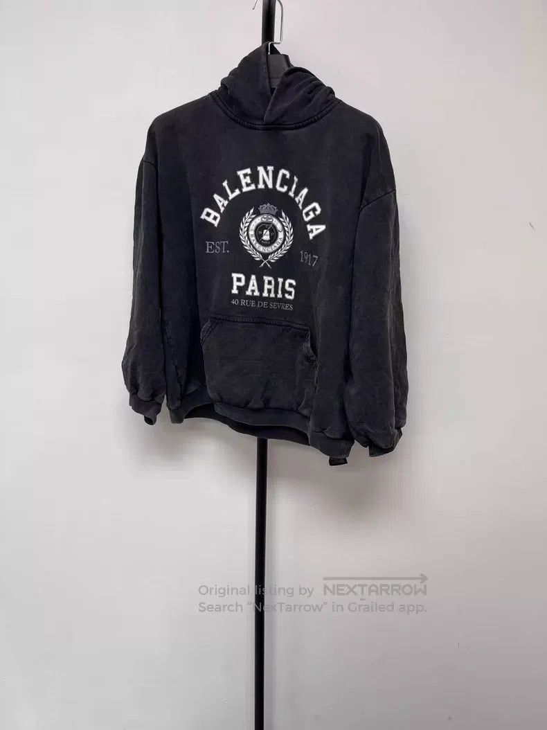 Balenciaga Balenciaga Wheat Ear Logo Hoodie Size S / US 4 / IT 40 - 1 Thumbnail