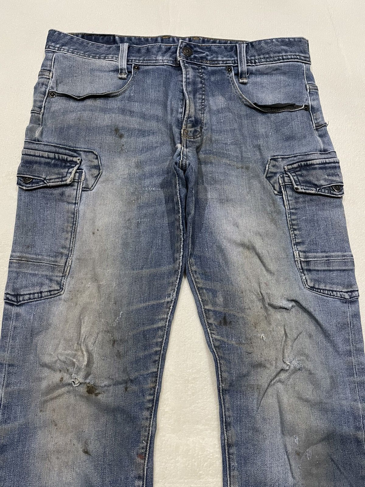 Japanese Brand Vintage Evenriver Distress Mudwash Denim Jeans Size US 32 / EU 48 - 2 Thumbnail