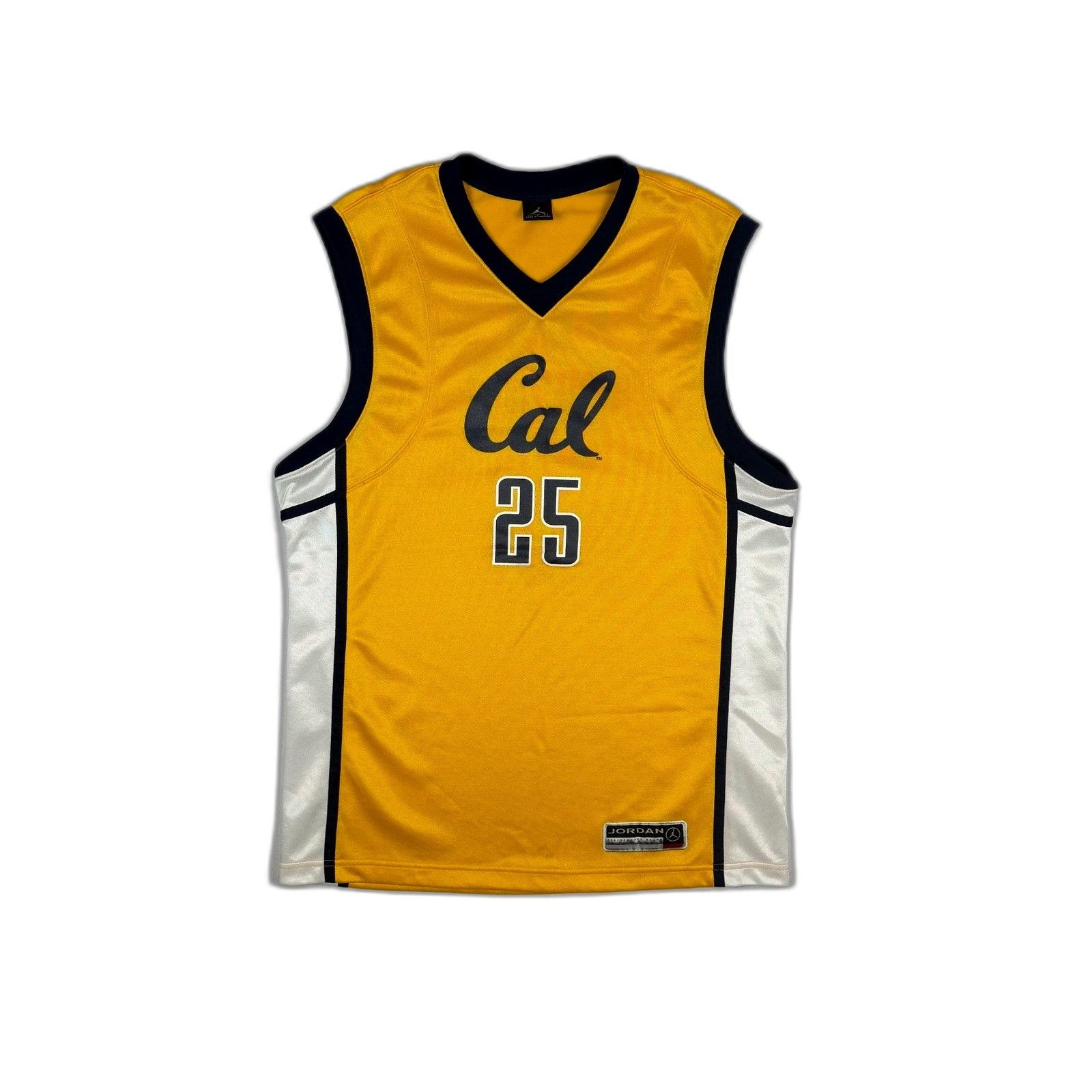 Vintage Jordan Cal Bears Basketball Jersey Mens Yellow #25 NCAA UC B Size US L / EU 52-54 / 3 - 1 Thumbnail