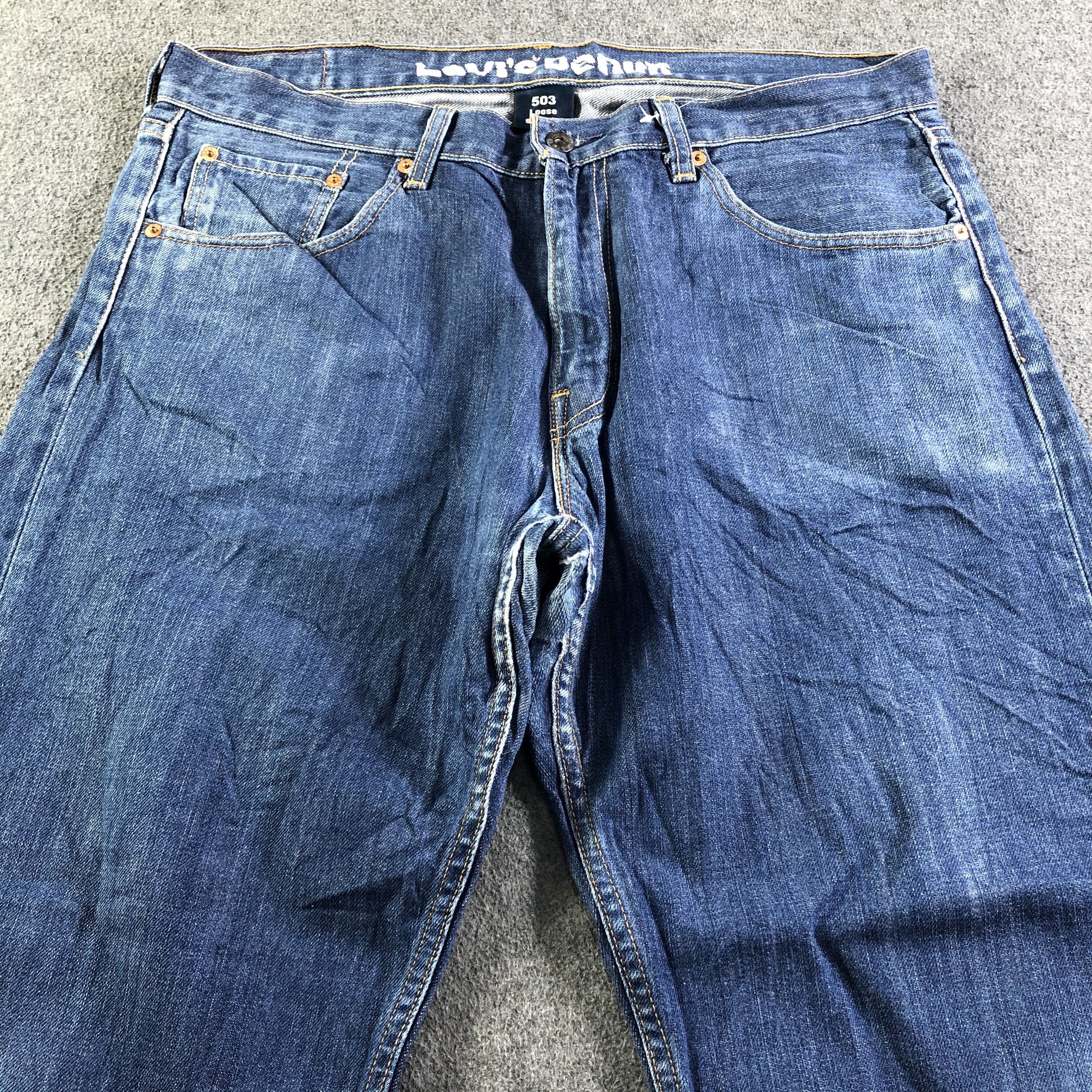 Levi's Vintage Blue Wash Levis 503 Jeans-J4067 Size US 37 - 3 Thumbnail