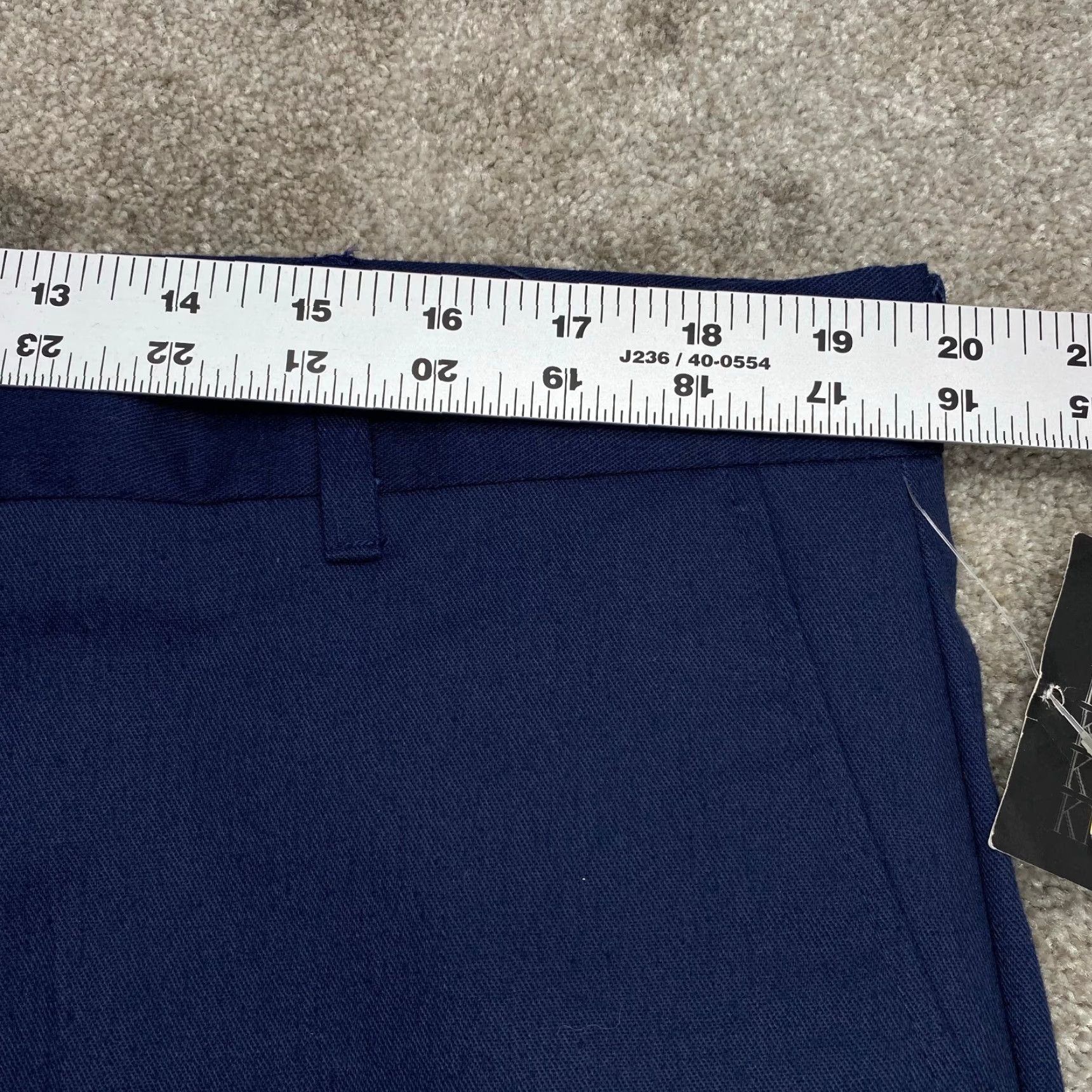 Vintage Knightsbridge Pants NWT Mens 40x26 Blue Flat Front Cotton Blend Chinos 7184 Size US 40 / EU 56 - 6 Thumbnail