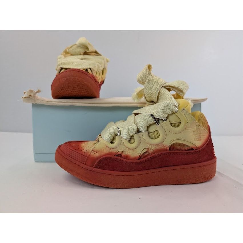Lanvin o1rshd1 Curb Radiant Spray Effect Sneakers in Venus / Dune Size US 8 / EU 41 - 18 Thumbnail