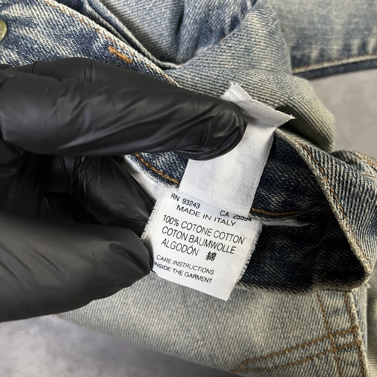 Diesel 2000s DIESEL FADED DISTRESSED DENIM JEANS GRUNGE STYLE Size US 26 / EU 42 - 6 Thumbnail