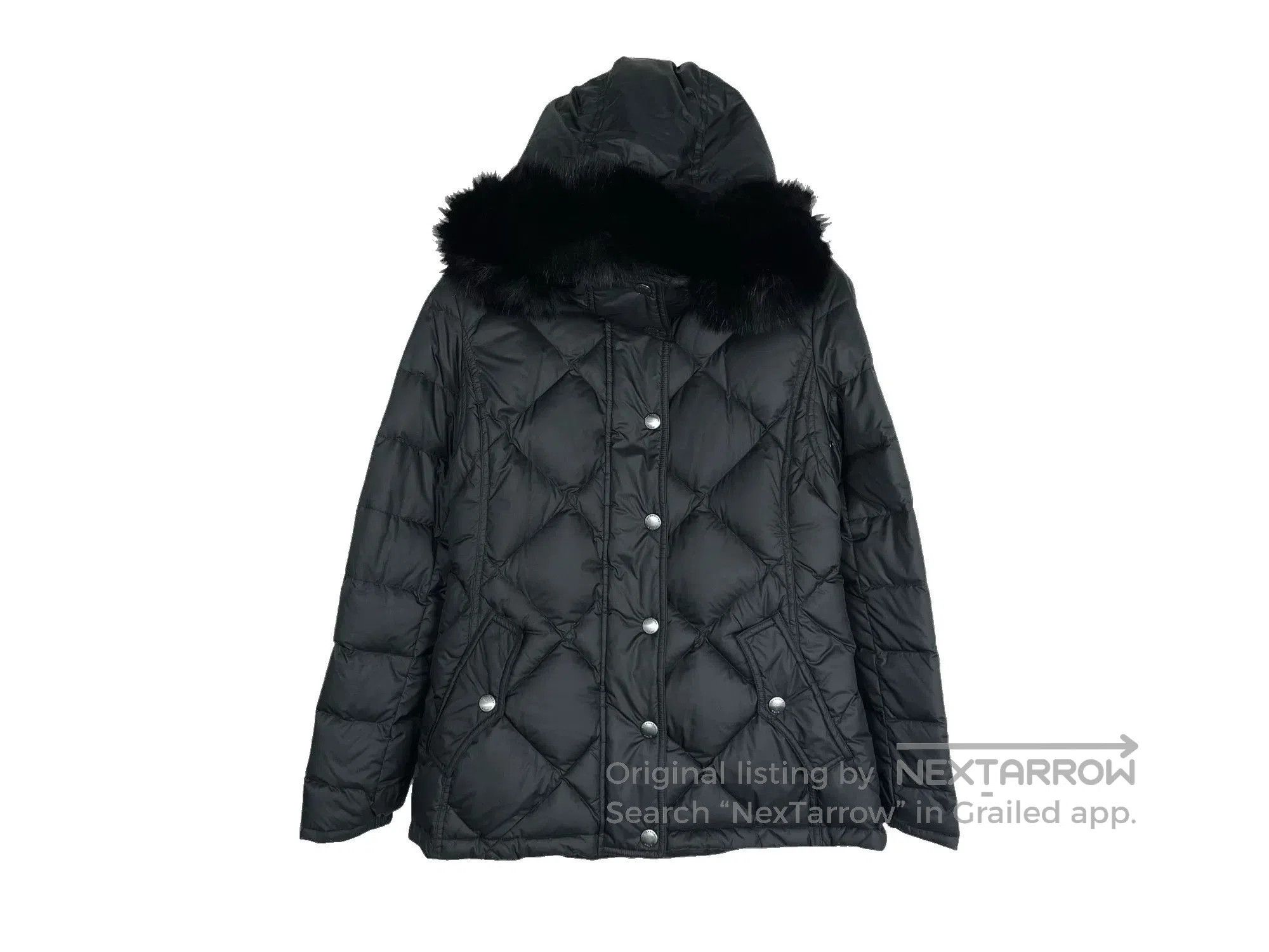 Black Label × Burberry BURBERRY 00s MADE IN JAPAN REAL FUR PUFFER