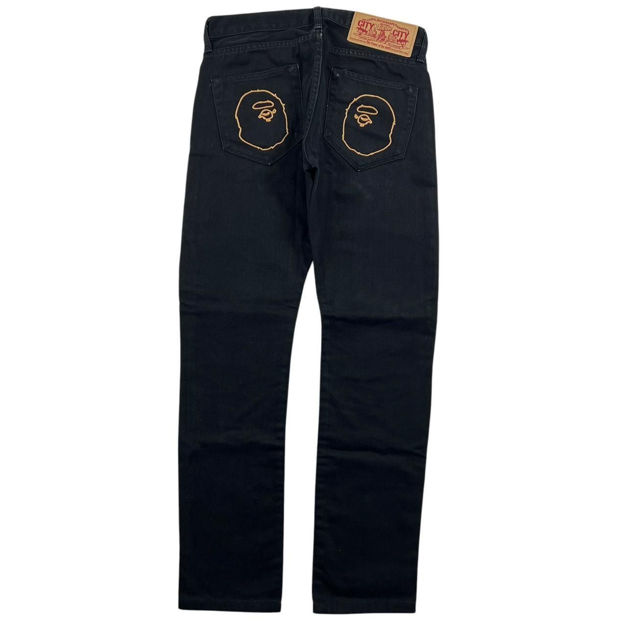 Bape Vintage Women’s Bape Embroidered Ape Head Jeans - Waist 30 Size 30" / US 8 / IT 44 - 1 Thumbnail