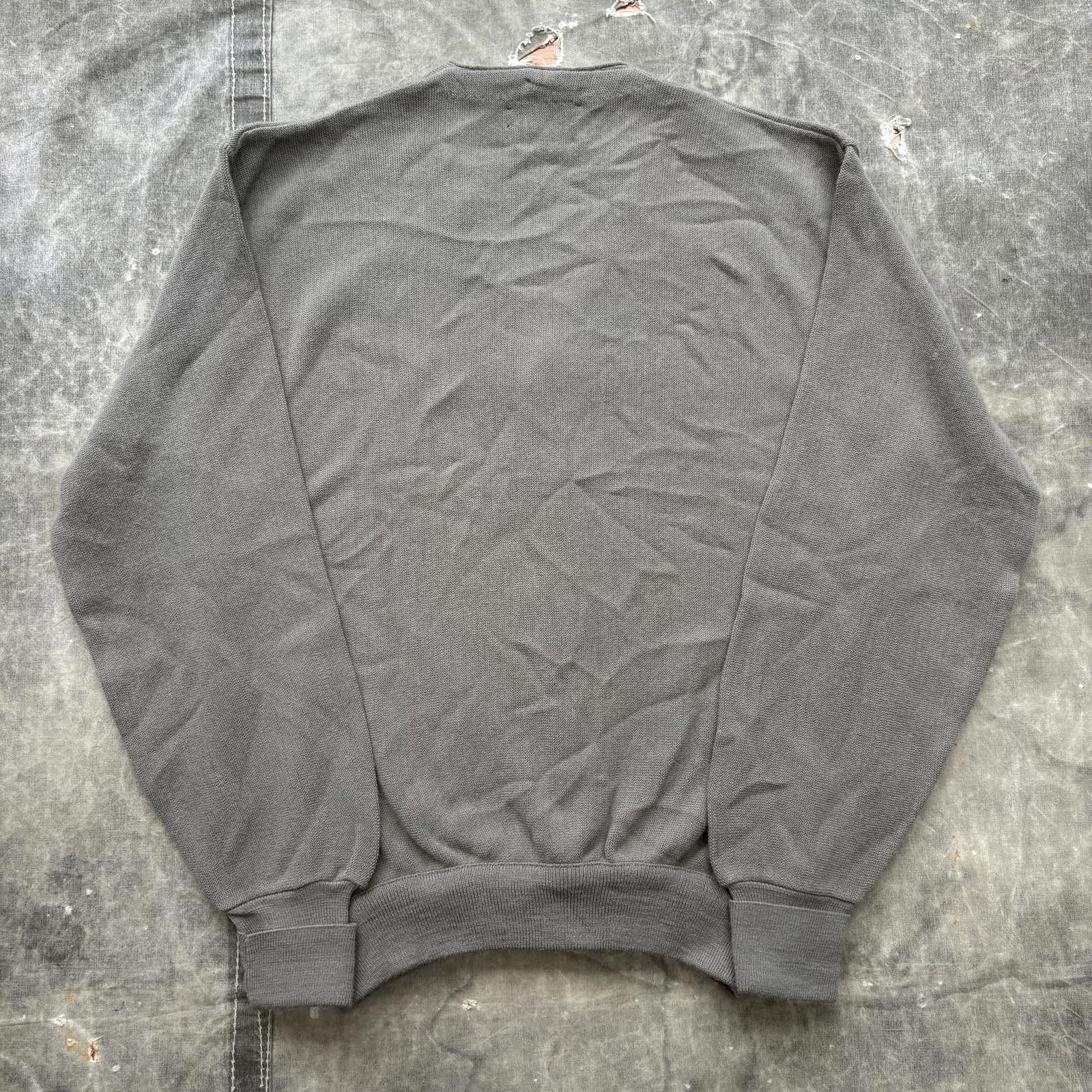 Vintage Vintage 90s Gray Green Grunge Skater Knit Sweater Cardigan Size US L / EU 52-54 / 3 - 4 Thumbnail