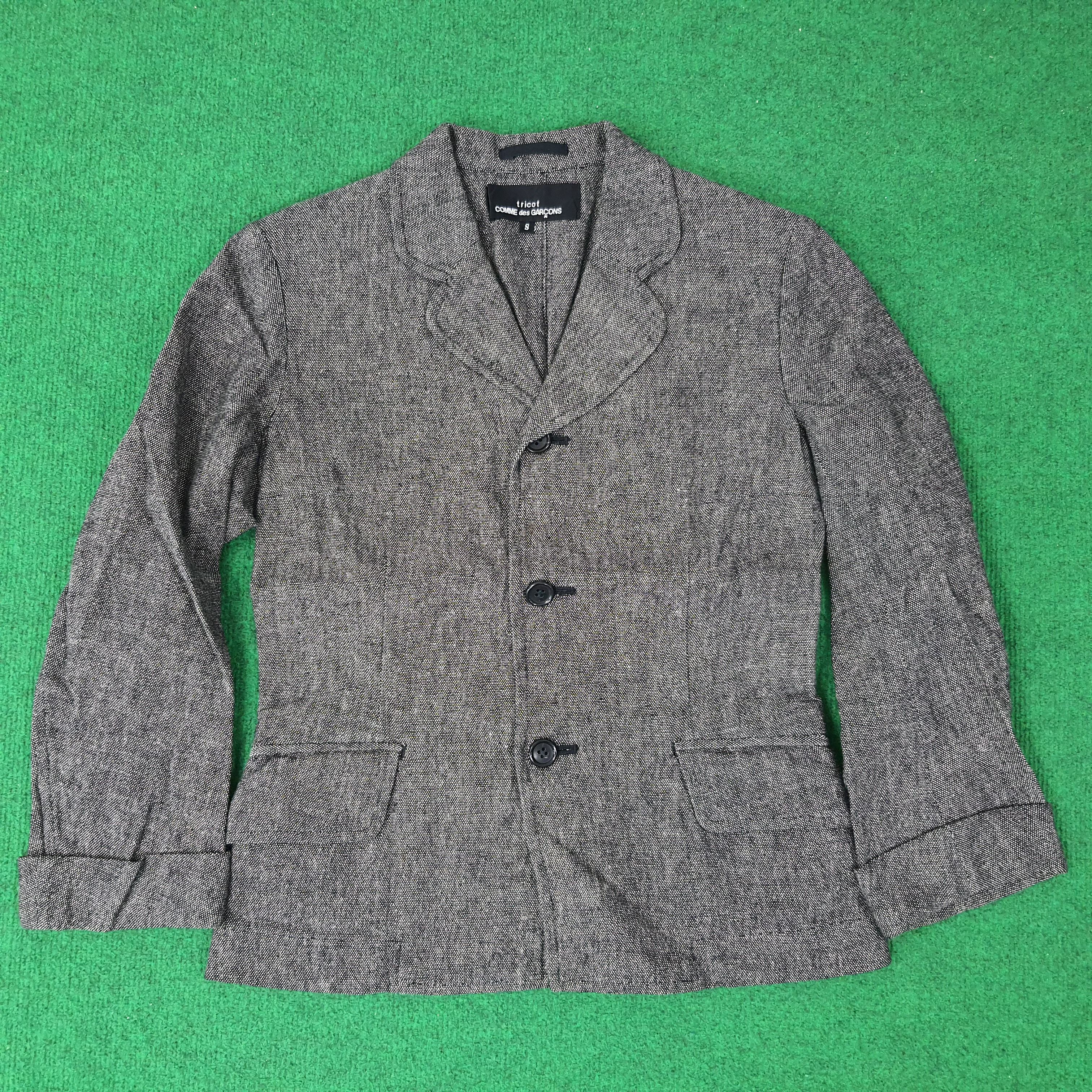 Tricot Comme des Garcons Vintage Tricot Comme Des Garcons Designer Blazer Coat c255N3 Size XS / US 0-2 / IT 36-38 - 1 Thumbnail