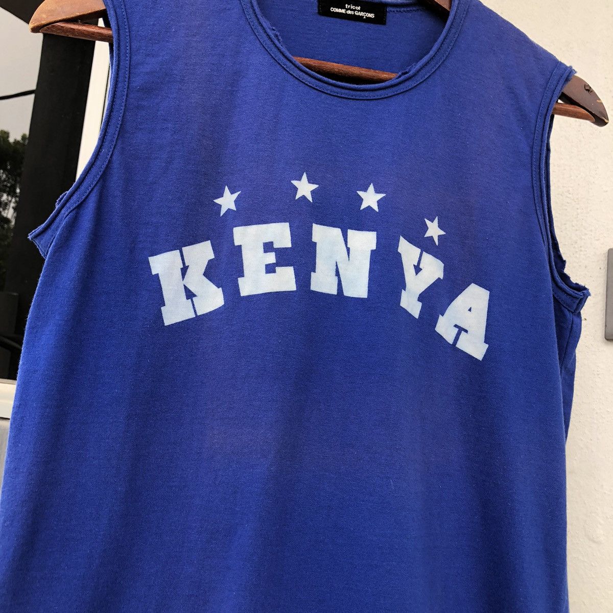 Comme des Garcons Rare Tricot CDG “KENYA” Comme des Garçons Blue Vest Size US XS / EU 42 / 0 - 10 Thumbnail