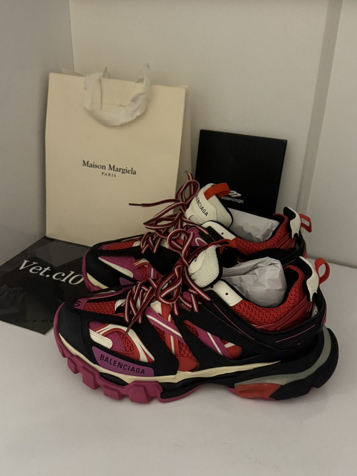 Balenciaga ⛔️Balenciaga track 1 black pink red white 40 Size US 7 / EU 40 - 1 Thumbnail