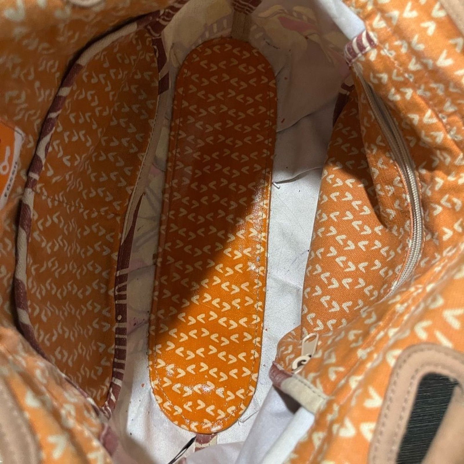 Fossil FOSSIL Coated Canvas LG Shoulder Bag Tote Floral Aztec Size ONE SIZE - 7 Thumbnail