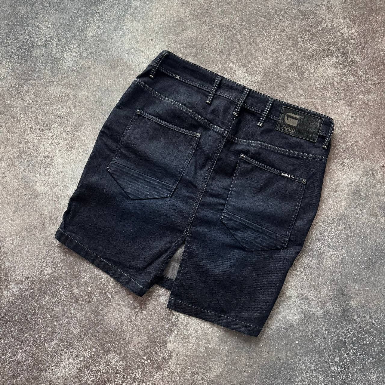G-Star × Japanese Brand G-Star Raw Vintage Dark Navy Denim Midi Skirt Size 32" / US 10 / IT 46 - 6 Thumbnail