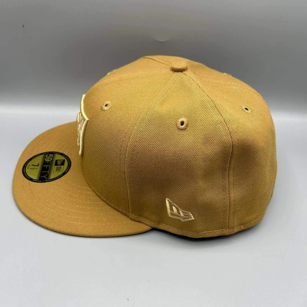 New Era Las Vegas Raiders Hat Men 7 1/2 Brown Embroidered Fitted Cap Size ONE SIZE - 7 Thumbnail