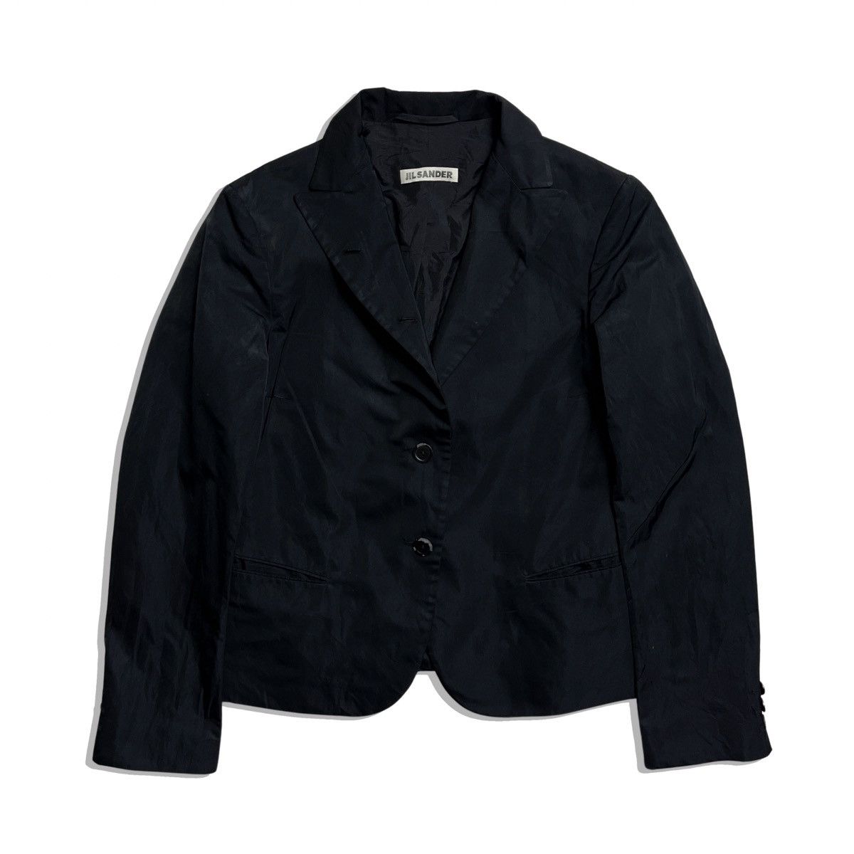 Jil Sander × Vintage Jil Sander vintage black blazer jacket Size XS / US 0-2 / IT 36-38 - 1 Thumbnail