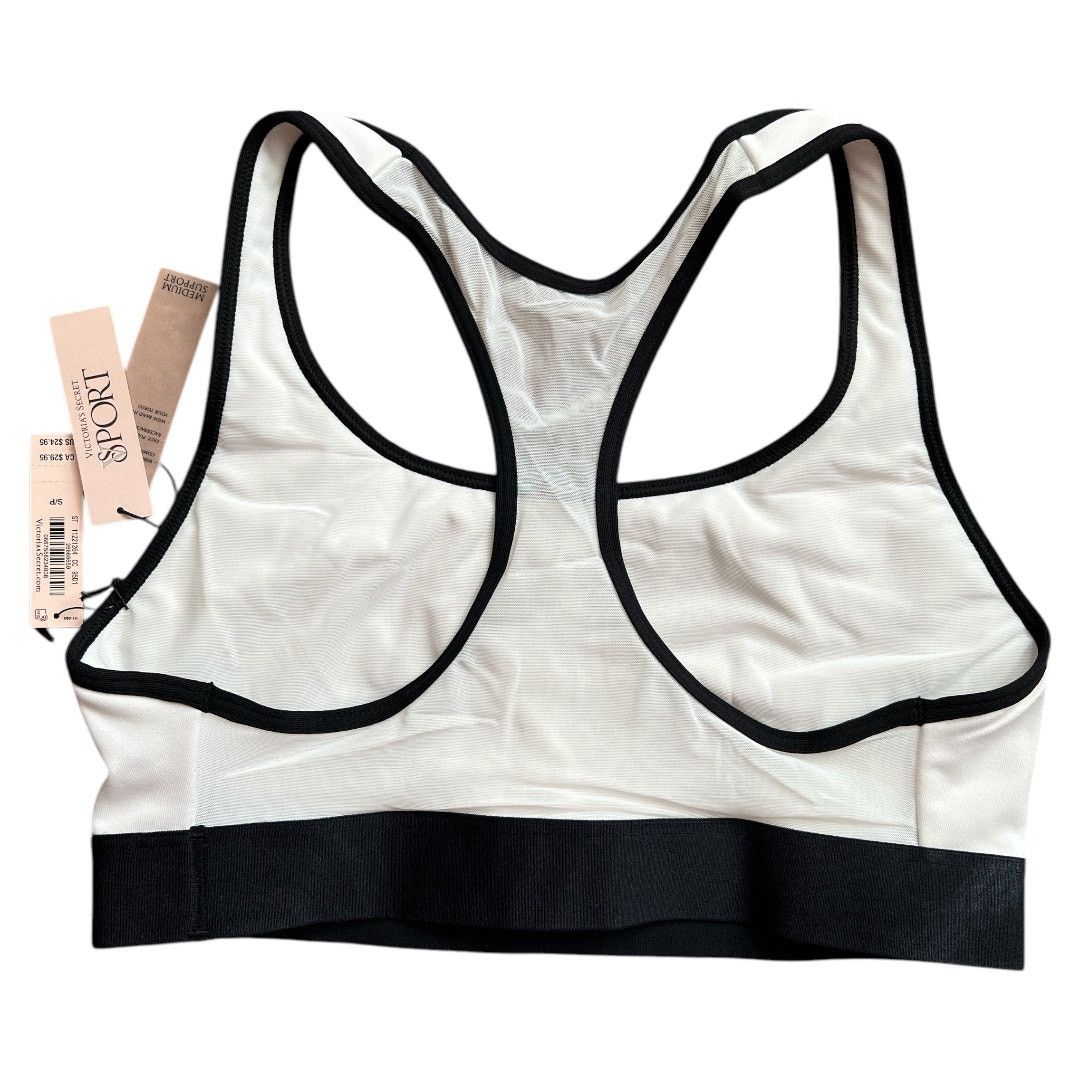 Kate Spade Victoria's Secret White Black Player Sports Bra, S Size ONE SIZE - 2 Thumbnail