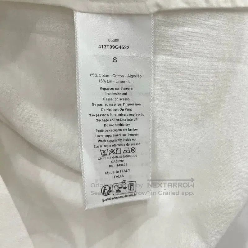 Dior Dior Women's White Butterfly Print T. Size S / US 4 / IT 40 - 5 Thumbnail