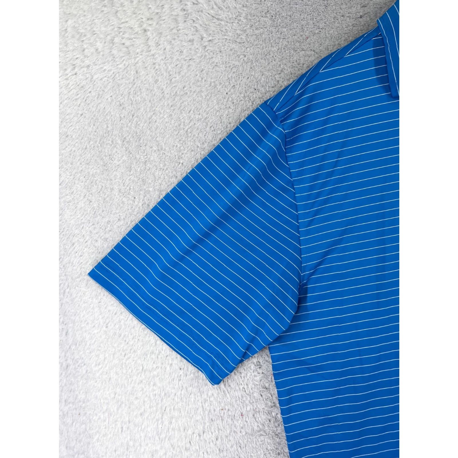 Footjoy FootJoy Polo Shirt Men Blue Stripe Polo Adult L Regular Size Size US L / EU 52-54 / 3 - 3 Thumbnail