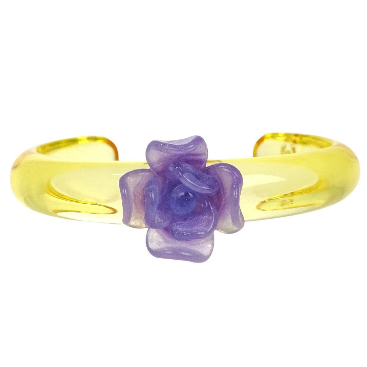 Chanel Chanel CC Camellia Cuff Bracelet Resin Size ONE SIZE - 1 Thumbnail