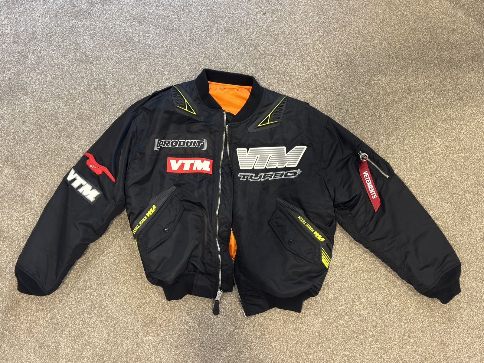 Vetements 2021 Vetements X Alpha Industries Moto Racing Bomber