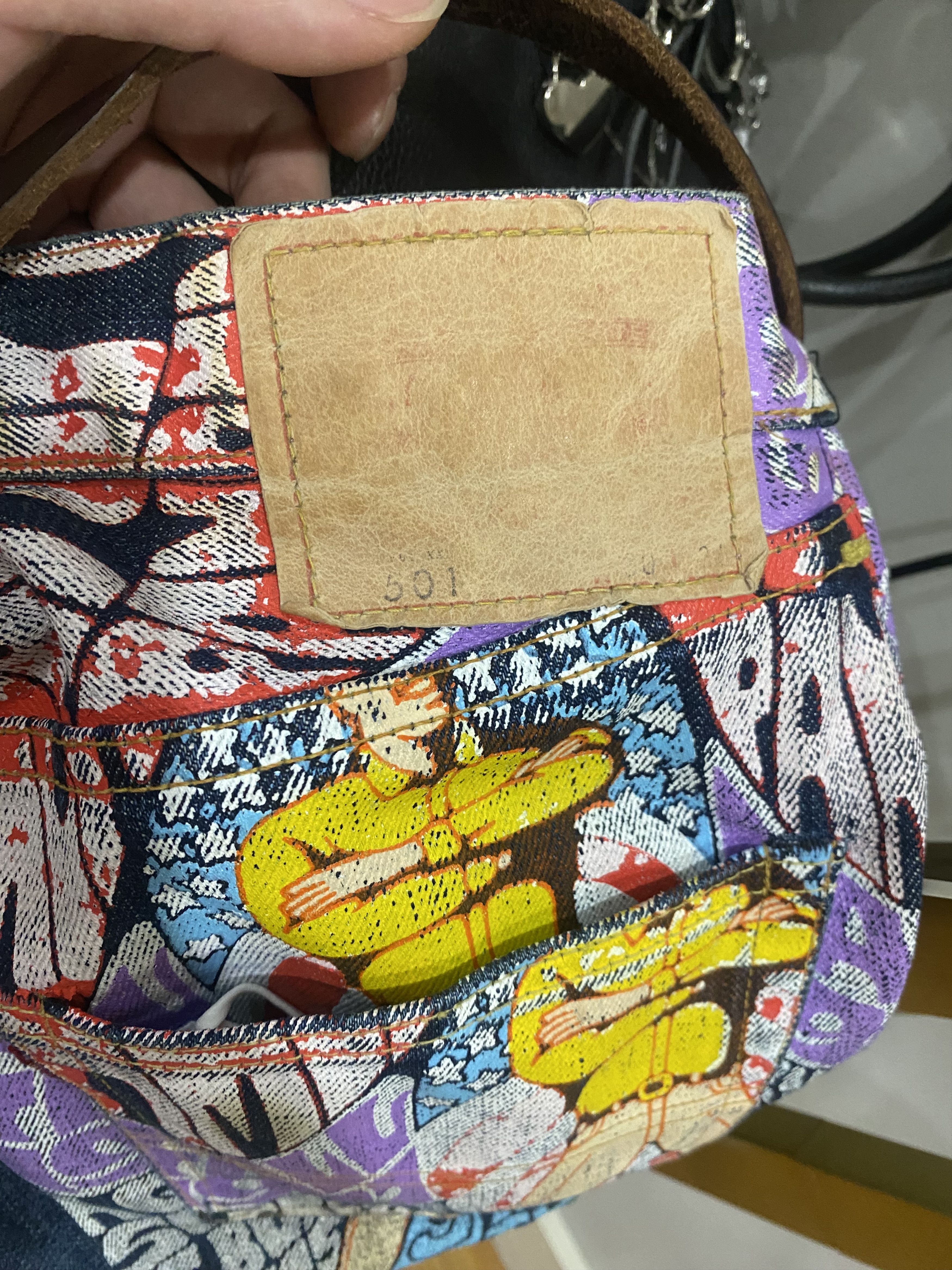 Levi's Levi’s Psychedelic Banner Print Denim Size US 31 - 3 Thumbnail