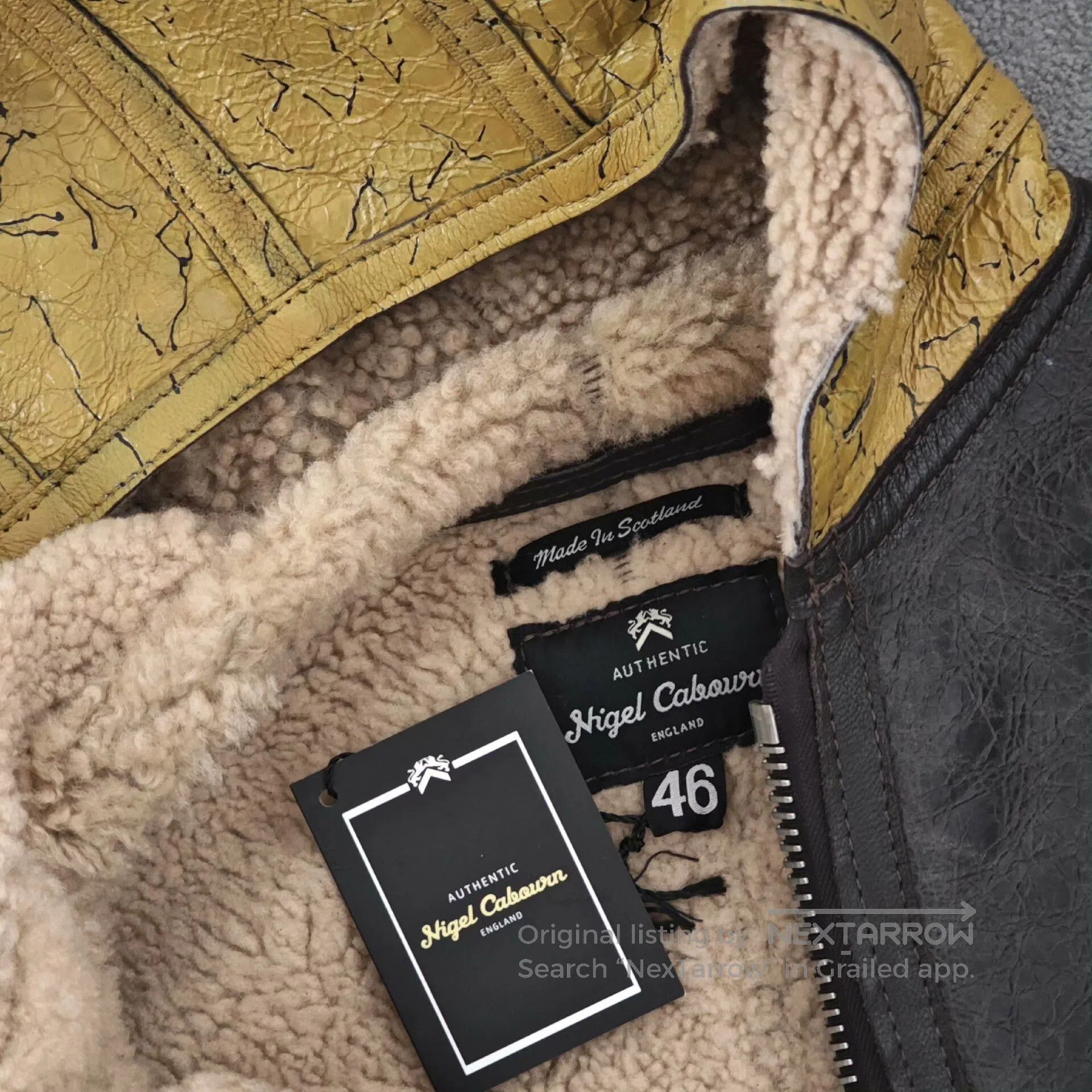 Nigel Cabourn Nigel Cabourn Authentic Dropzon Leather Jacket. Size US M / EU 48-50 / 2 - 4 Thumbnail
