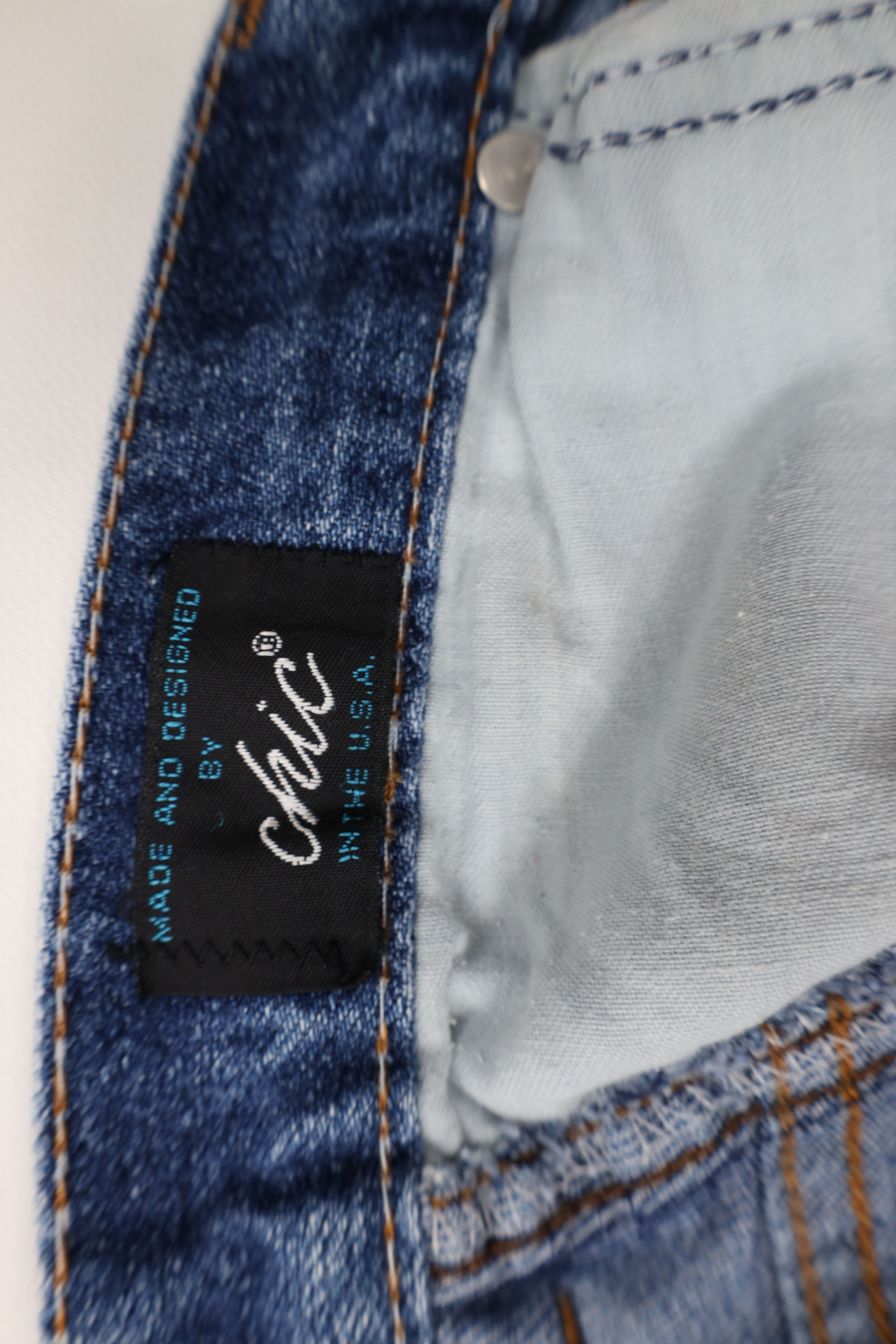 Vintage Vintage 90s Streetwear Tapered Leg Denim Jeans Blue USA Size 42" / US 20 - 10 Thumbnail